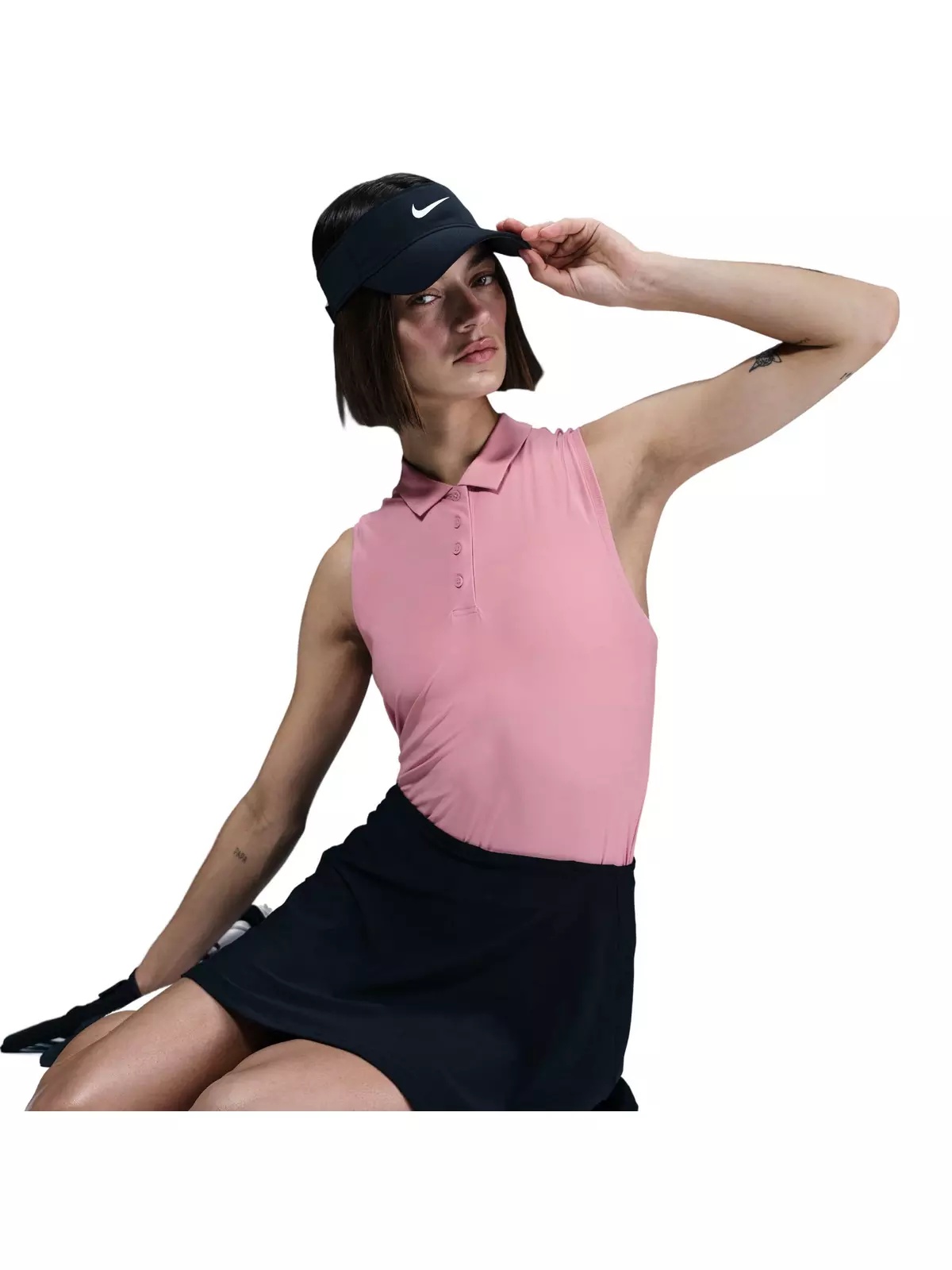 Women's Victory Dri-FIT Sleeveless Polo - Pink - 3