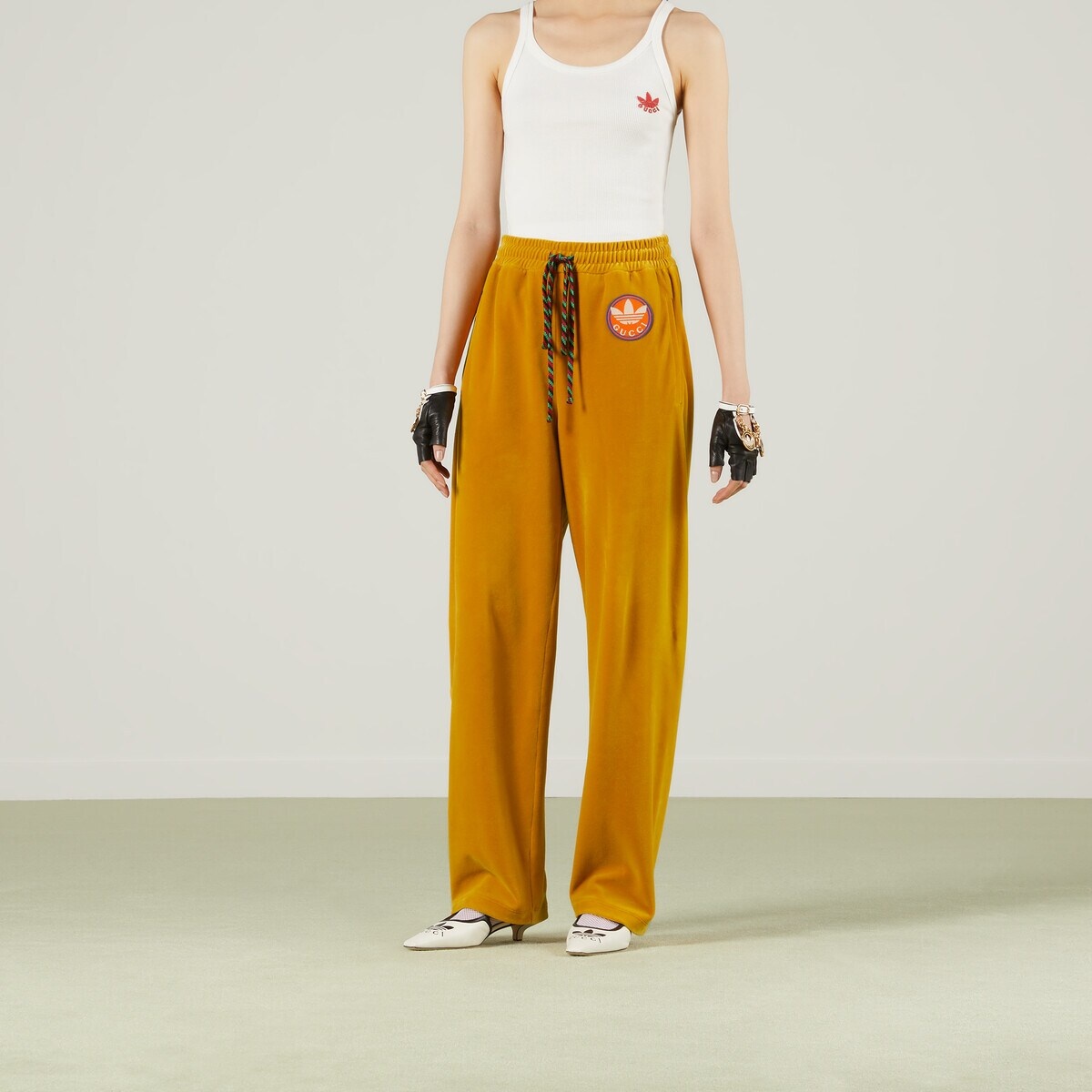 adidas x Gucci chenille cotton pant - 6