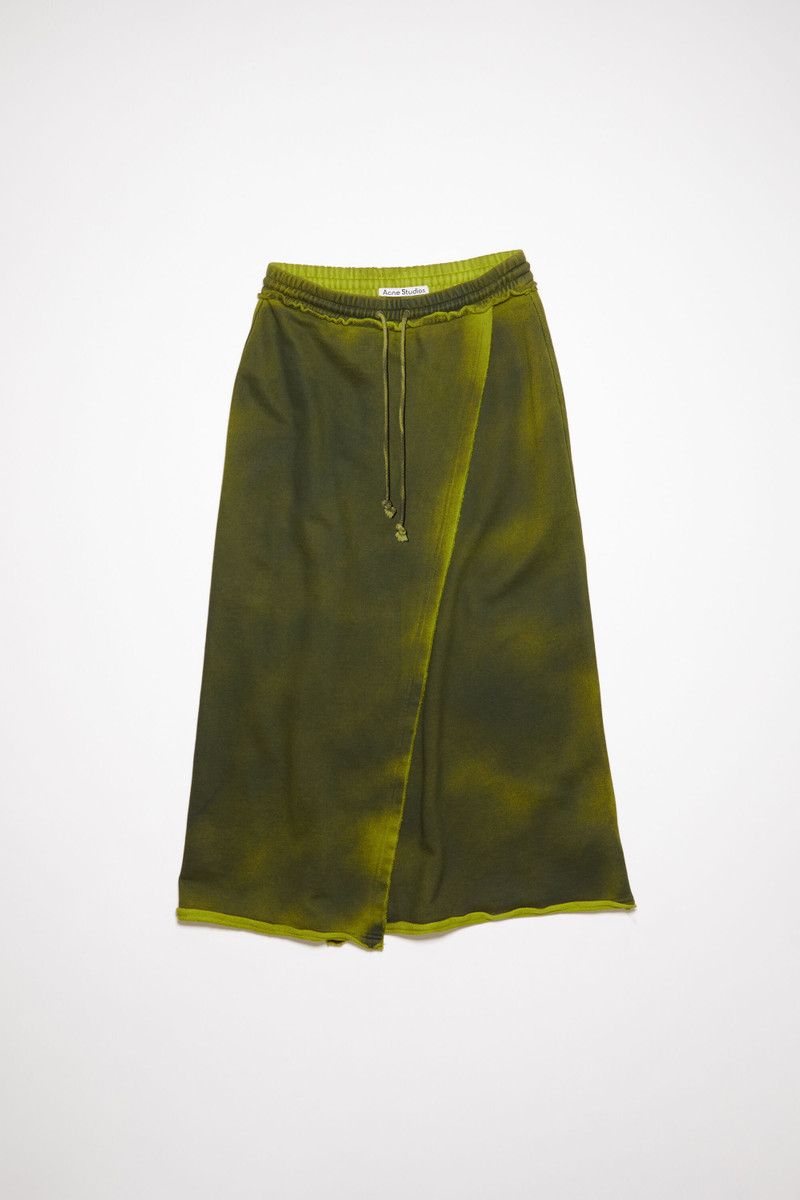 Dyed fleece skirt - Acid yellow 1