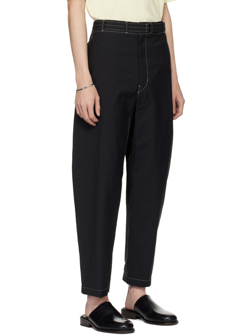 Black Belted Trousers - 2