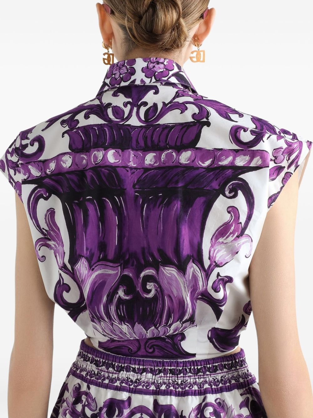 graphic-print cotton shirt - 5