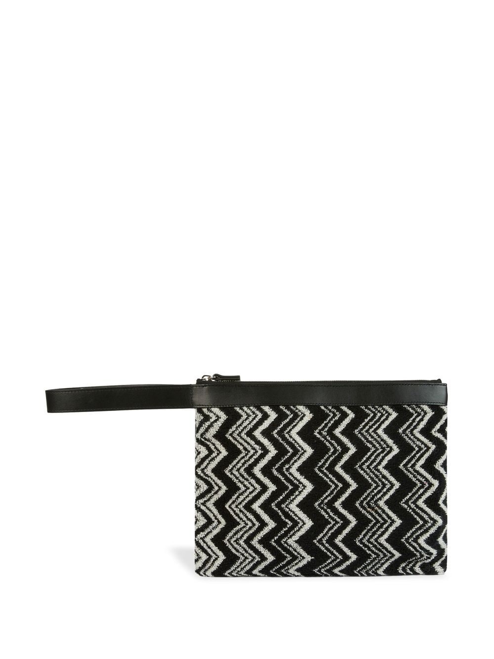 Keith zigzag-pattern pouch - 1