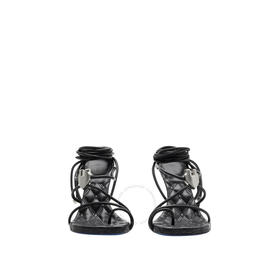 Burberry Ivy Shield Strappy Heel Sandals - 2