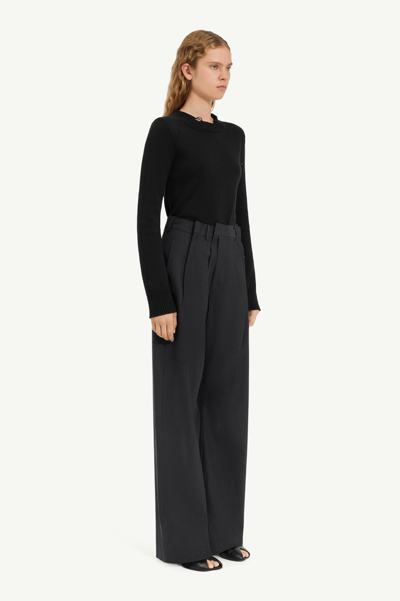 MM6 Maison Margiela Pinstripe wool trousers outlook