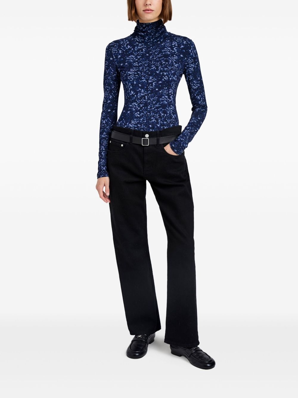 floral-print top - 2