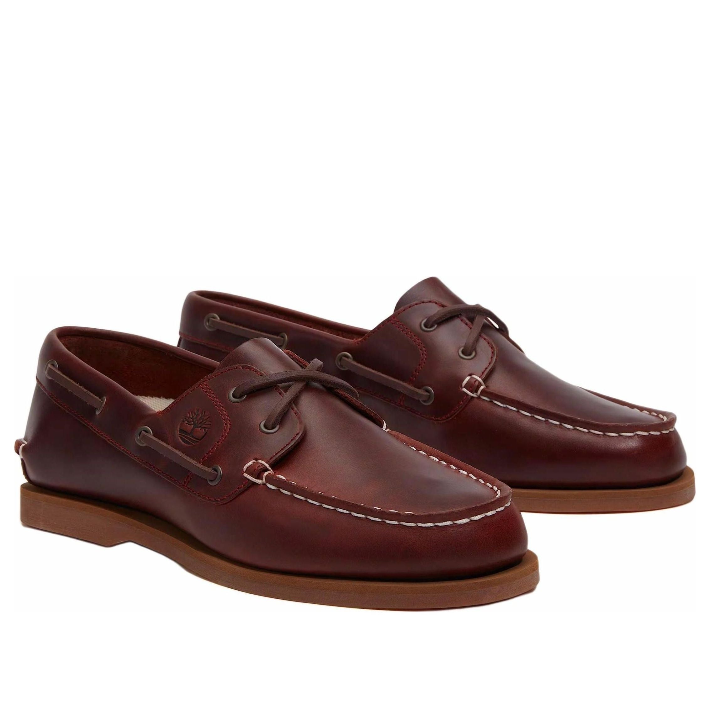 (WMNS) Timberland Mocassini Classic Boat 2 Eye Codice 'Burgundy' TB0A2Q9XEIW - 3
