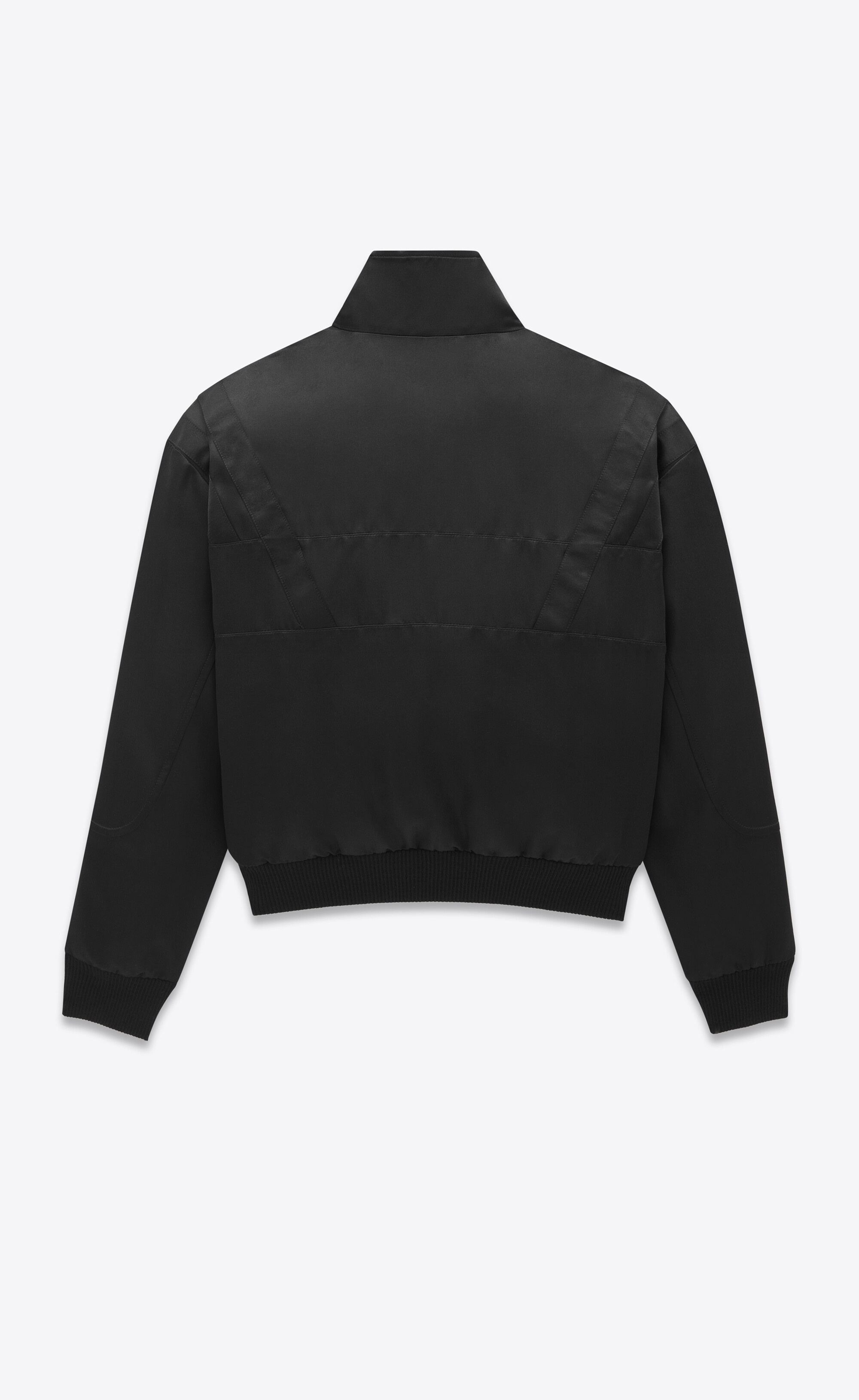 saint laurent teddy jacket in satin - 3