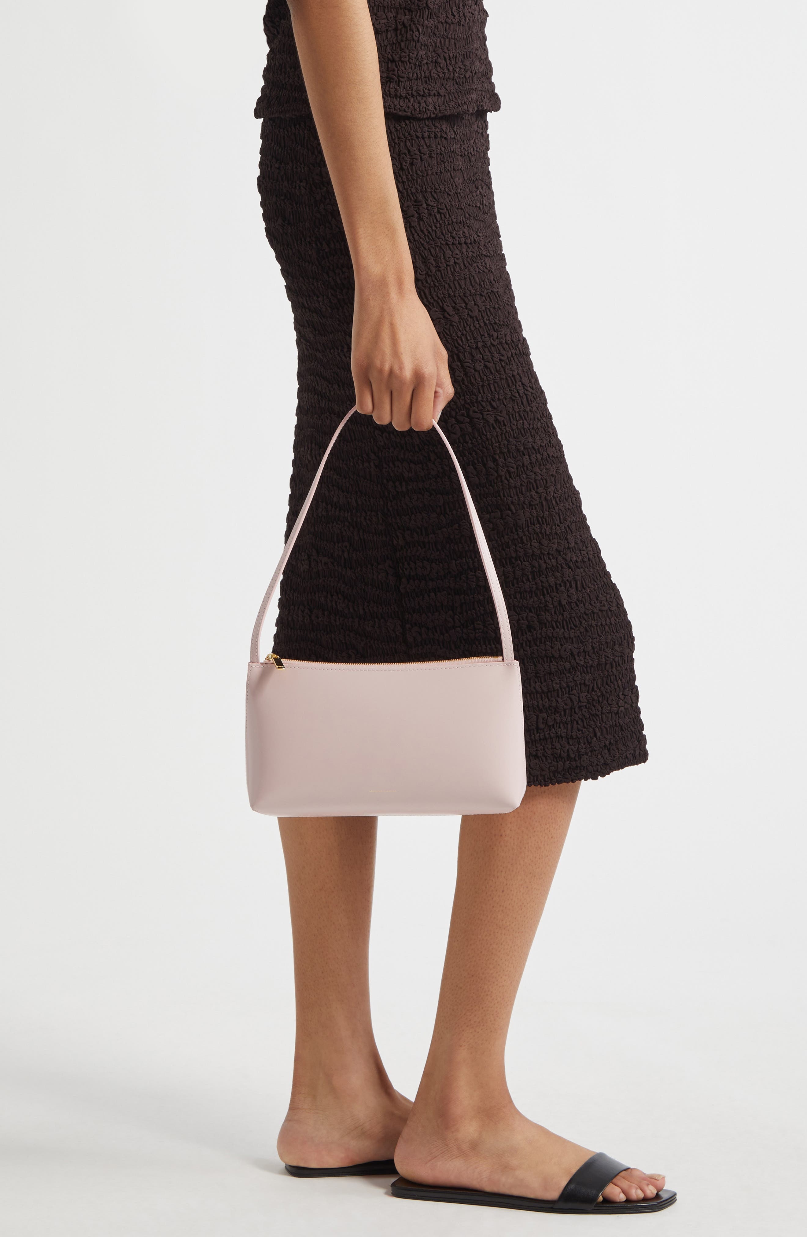 Mansur Gavriel Gaia Leather Shoulder Bag in Orchidea/Desert at Nordstrom - 2