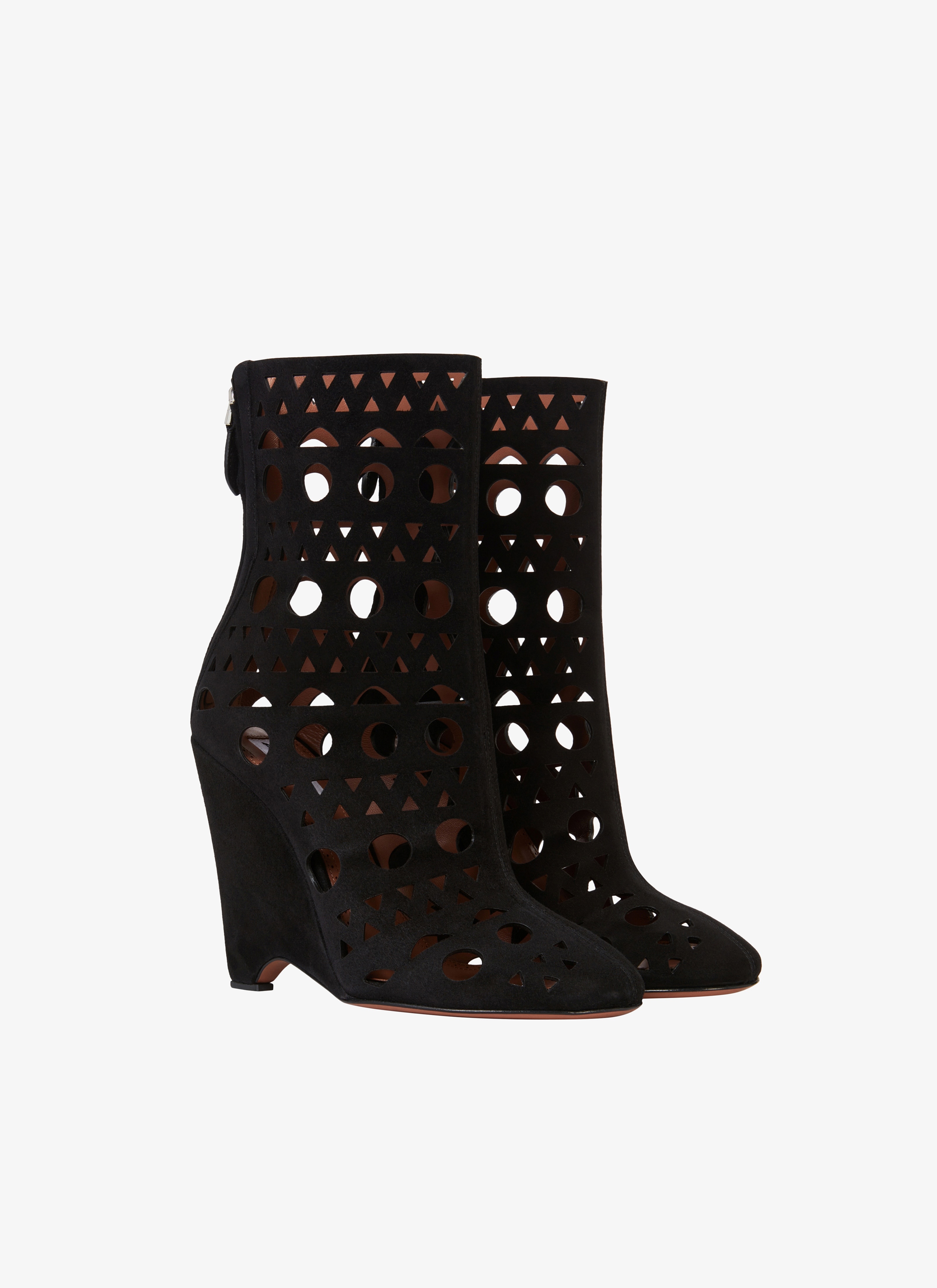 VIENNE WEDGE BOOTIES IN LAMBSKIN - 3