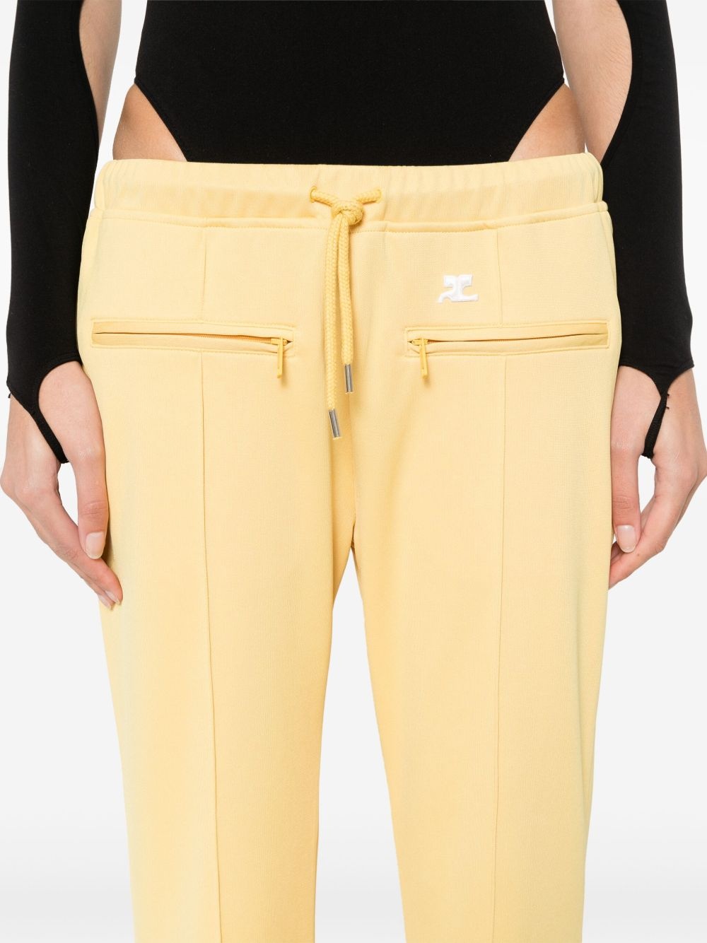 logo-appliqué wide trousers - 5