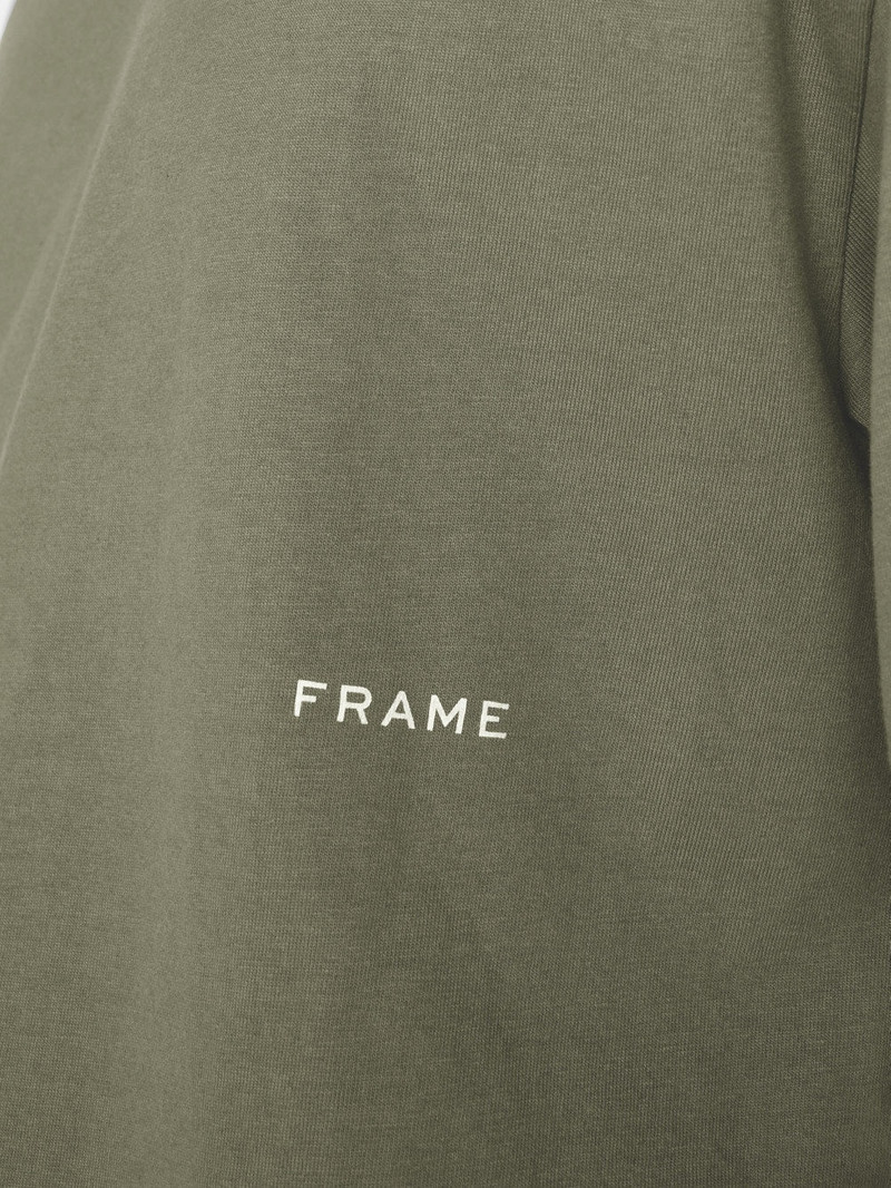 Relaxed Vintage Washed Tee in Washed Khaki Green 4