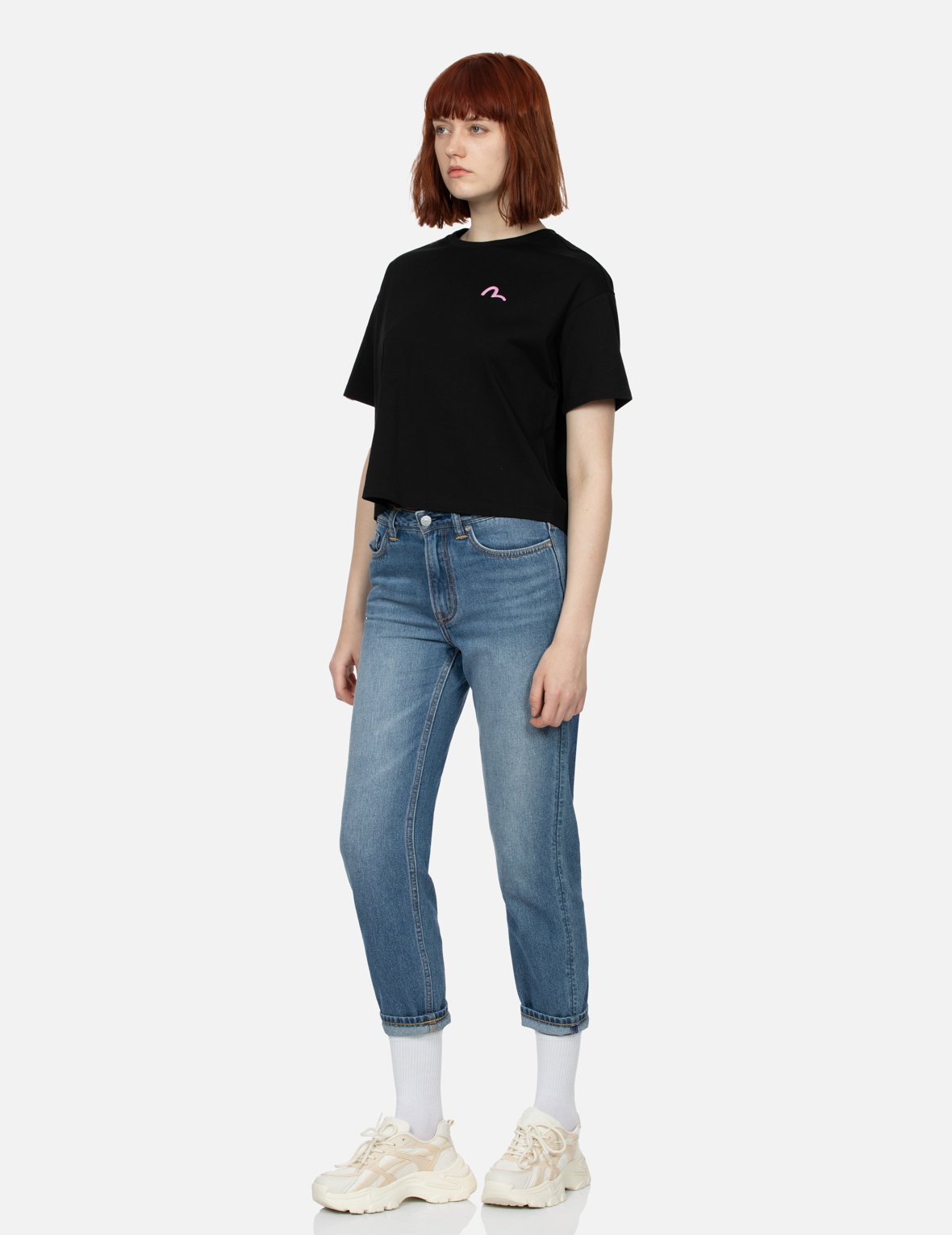 EVISU OSAKA DAICOCK PRINT RELAX FIT JEANS - 4