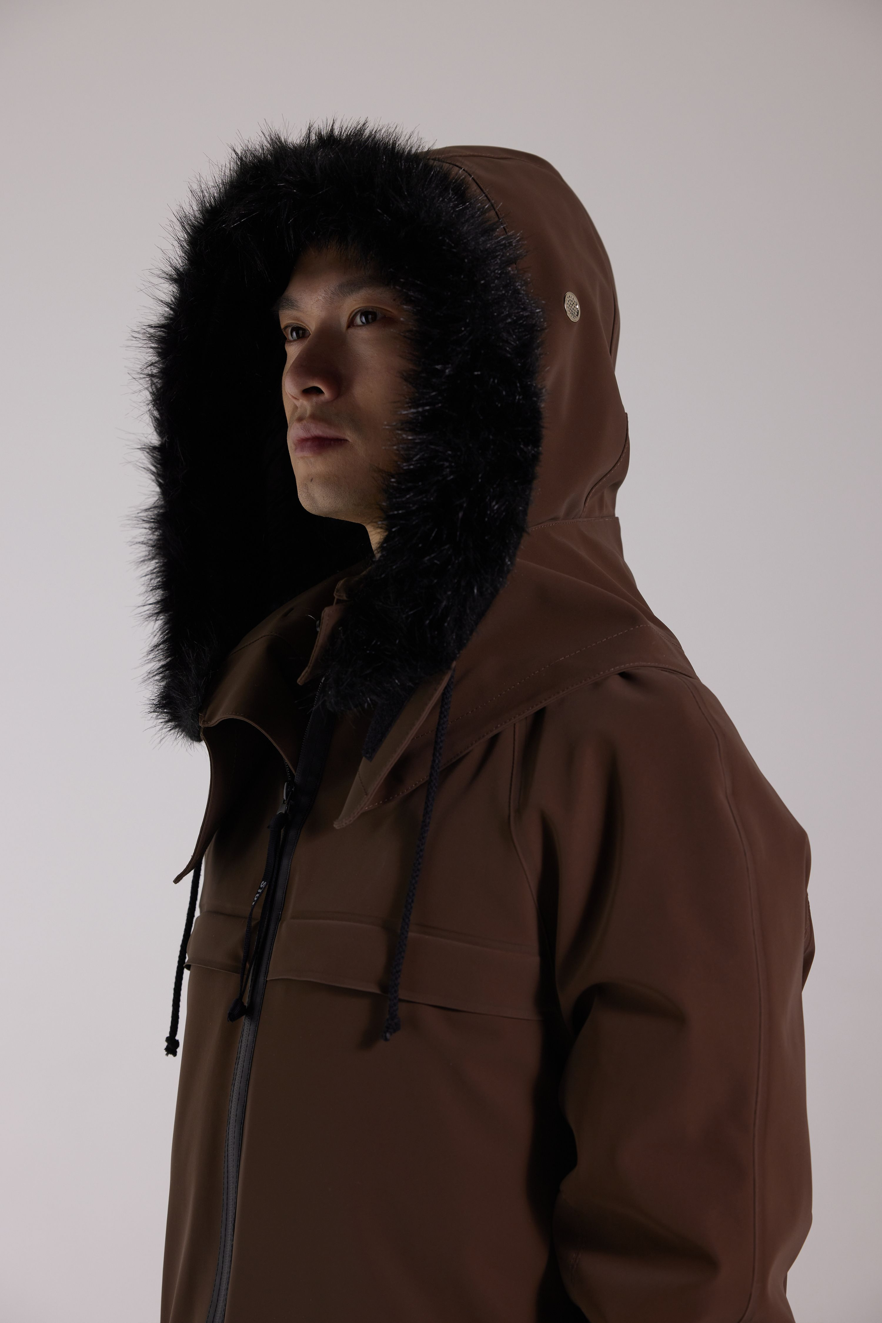 Kalix Matte Parka Dark Brown - 5