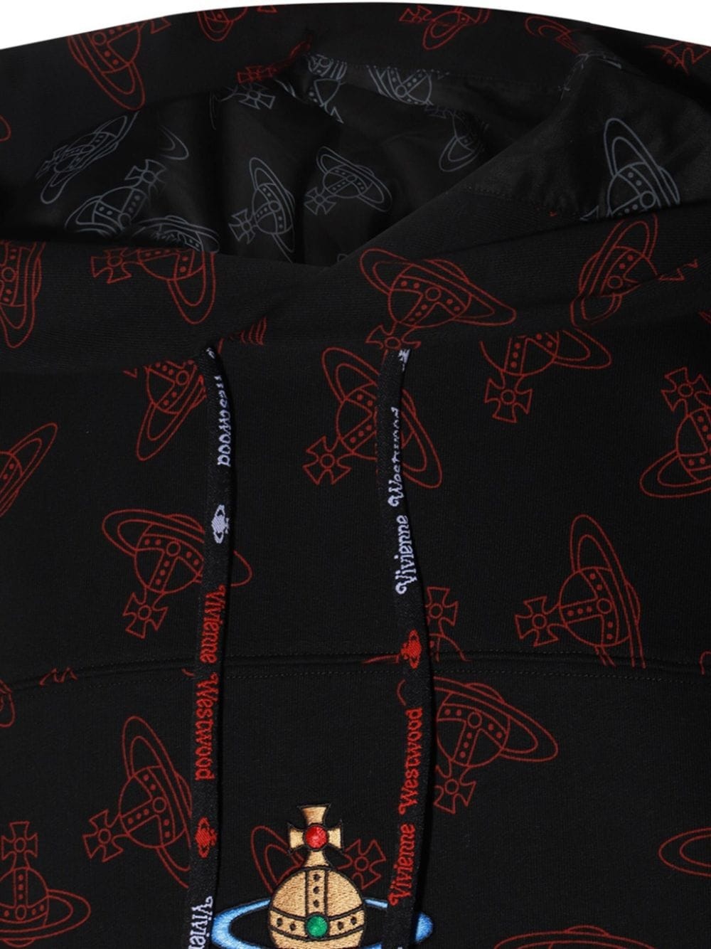 Orb-print hoodie - 3