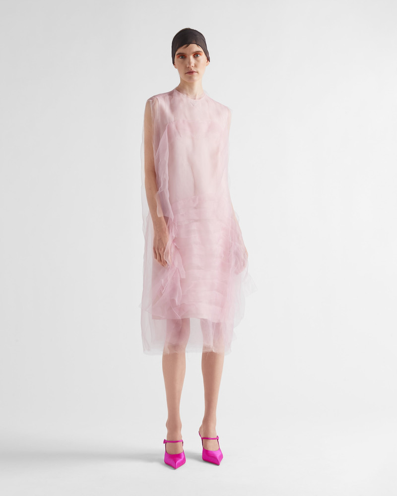 Prada Technical voile dress outlook