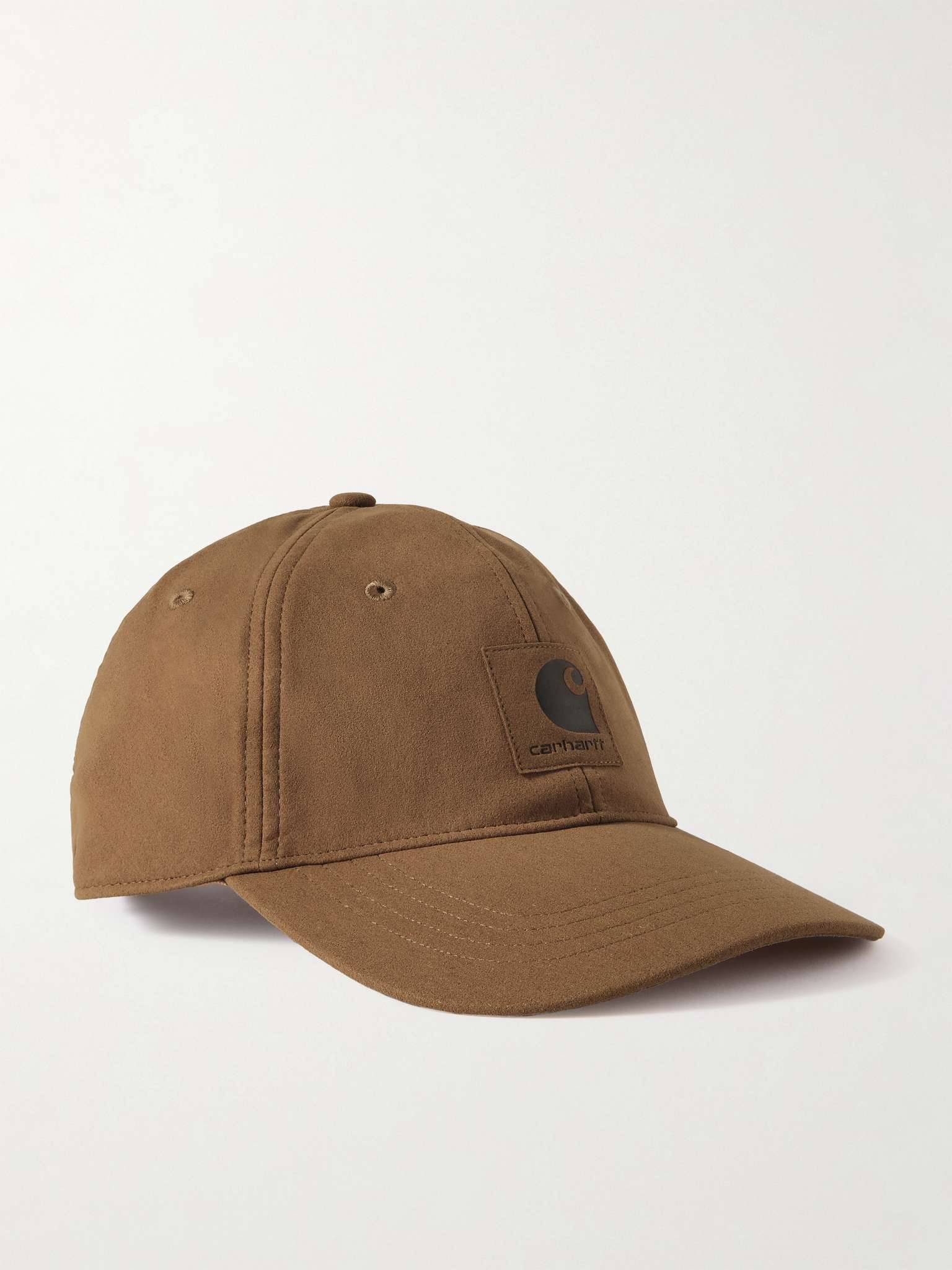 Logo-Appliquéd Faux Suede Baseball Cap - 1