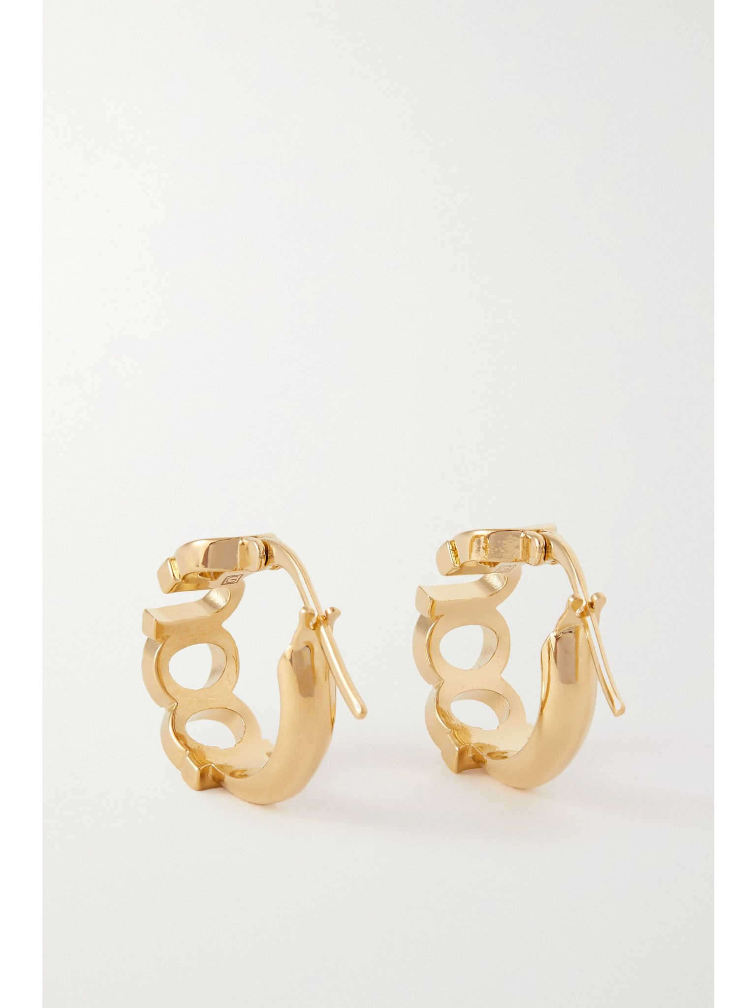 Gold-tone hoop earrings Gold - 3