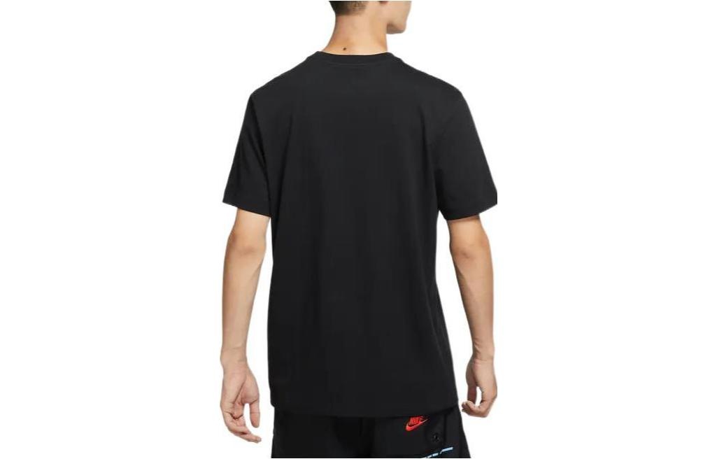Nike Front Logo Short Sleeves Tee 'Doodle Logo Black White' DR7808-010 - 2