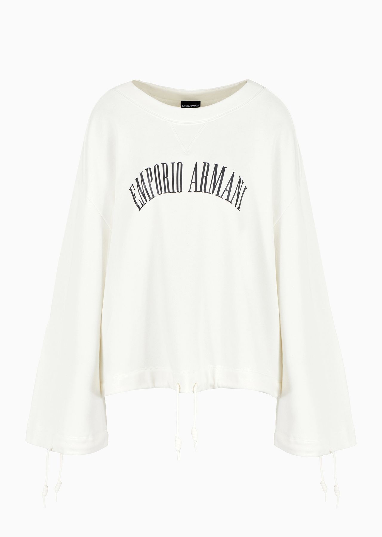 ASV organic French terry drawstring sweatshirt with logo print - 1