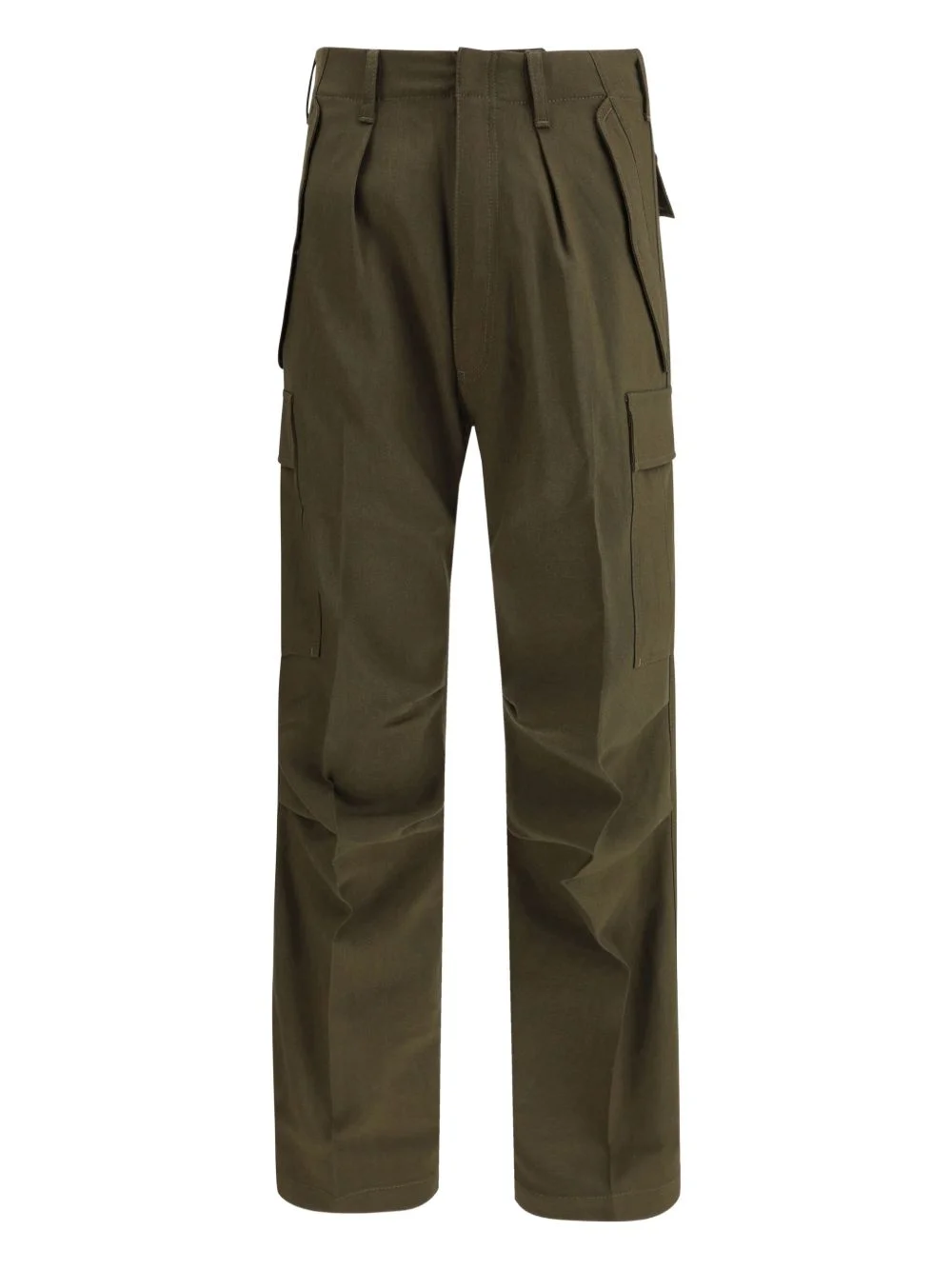 pleated cargo pants - 1
