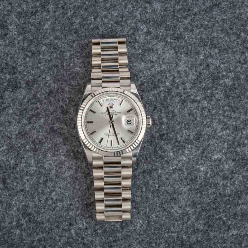 Rolex Day-Date 36 Ref 128239 Silver Dial - 7