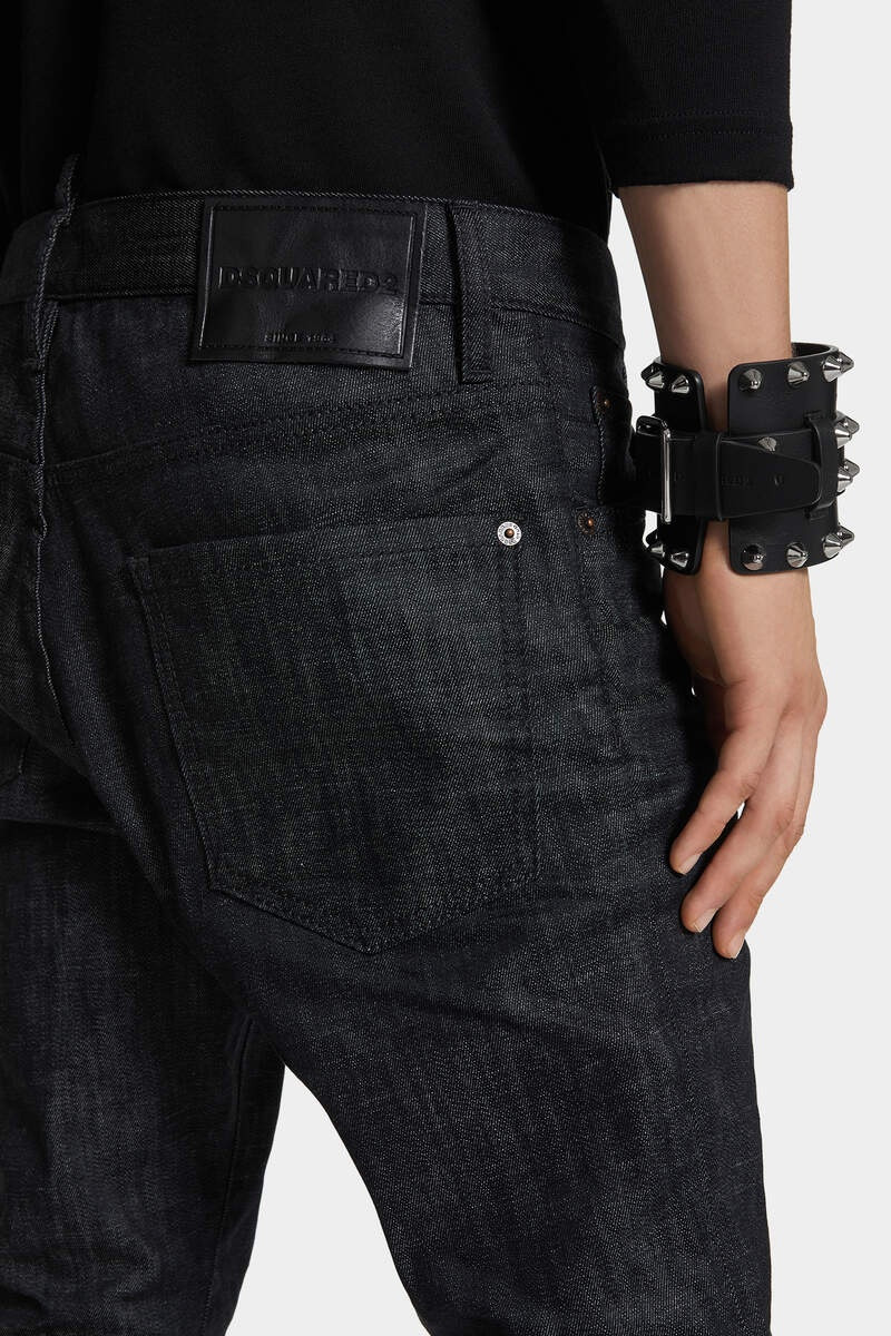 BLACK RINSE WASH COOL GUY JEANS 6