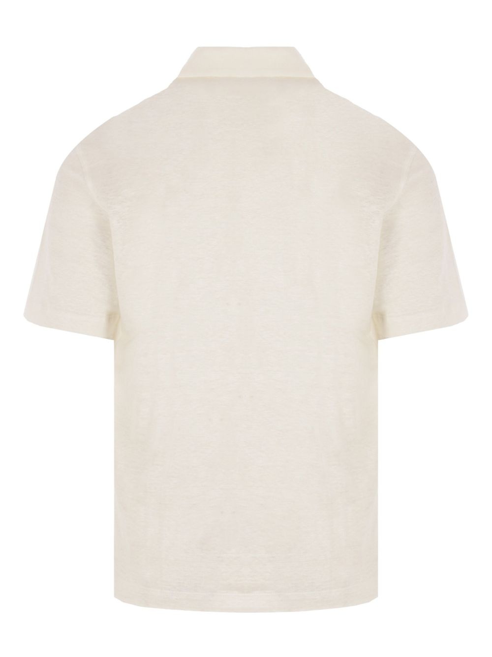linen polo shirt - 2