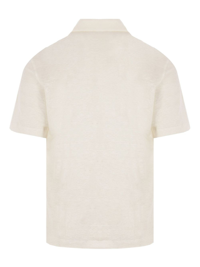 LARDINI linen polo shirt outlook
