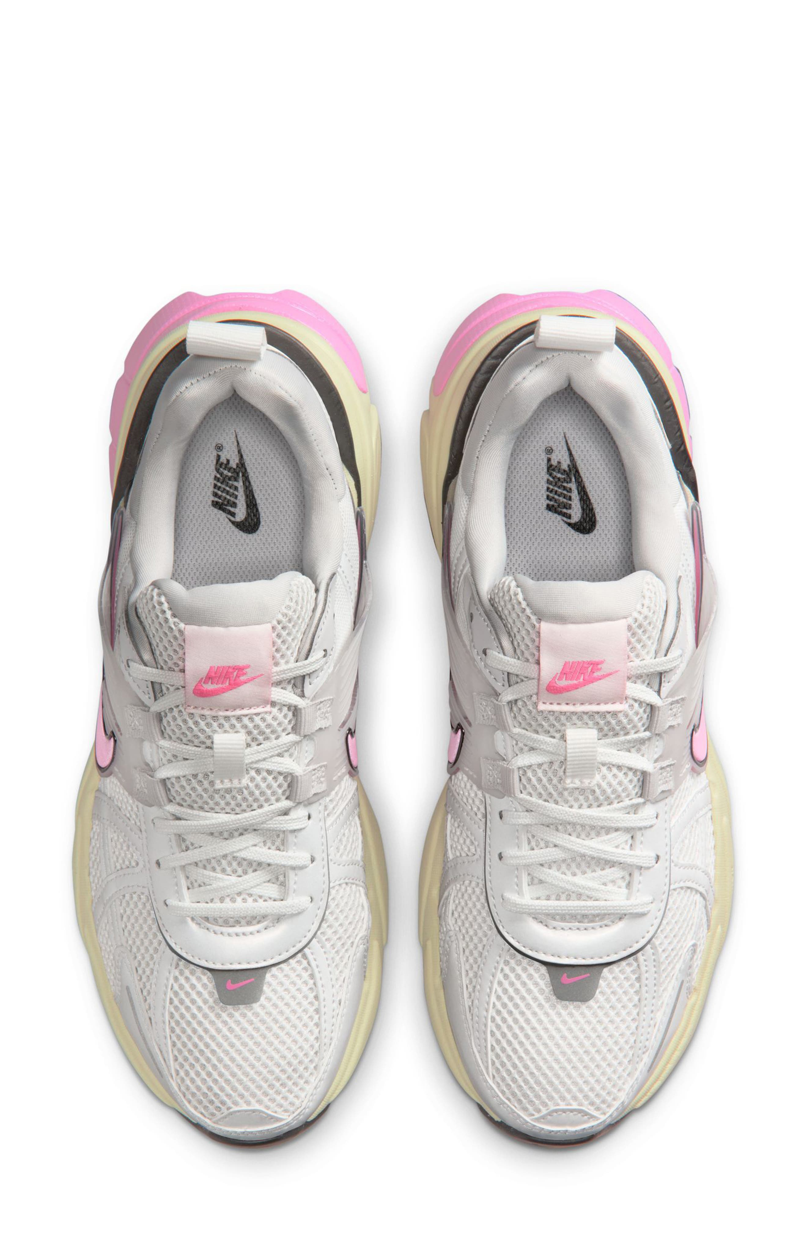 Nike V2K Run Sneaker in Summit White/Pink Spell/Grey at Nordstrom - 3