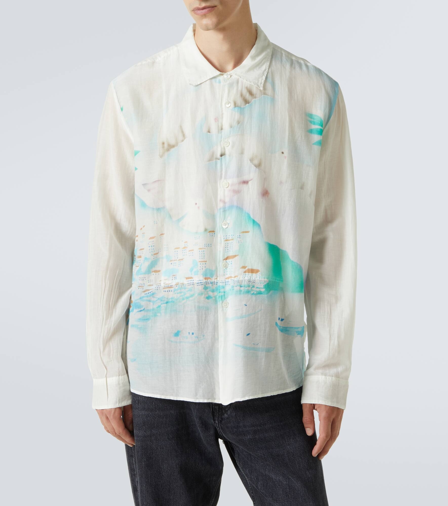Adorn printed cotton and silk shirt - 3