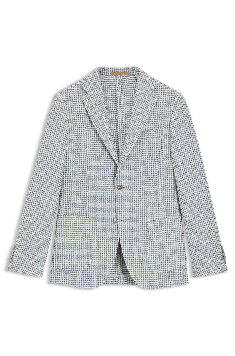 SLIM-FIT JACKET IN LINEN, SILK AND COTTON 1