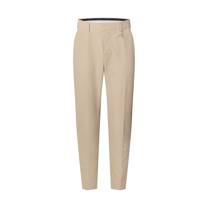 Monogram Cotton Cigarette Pants 1