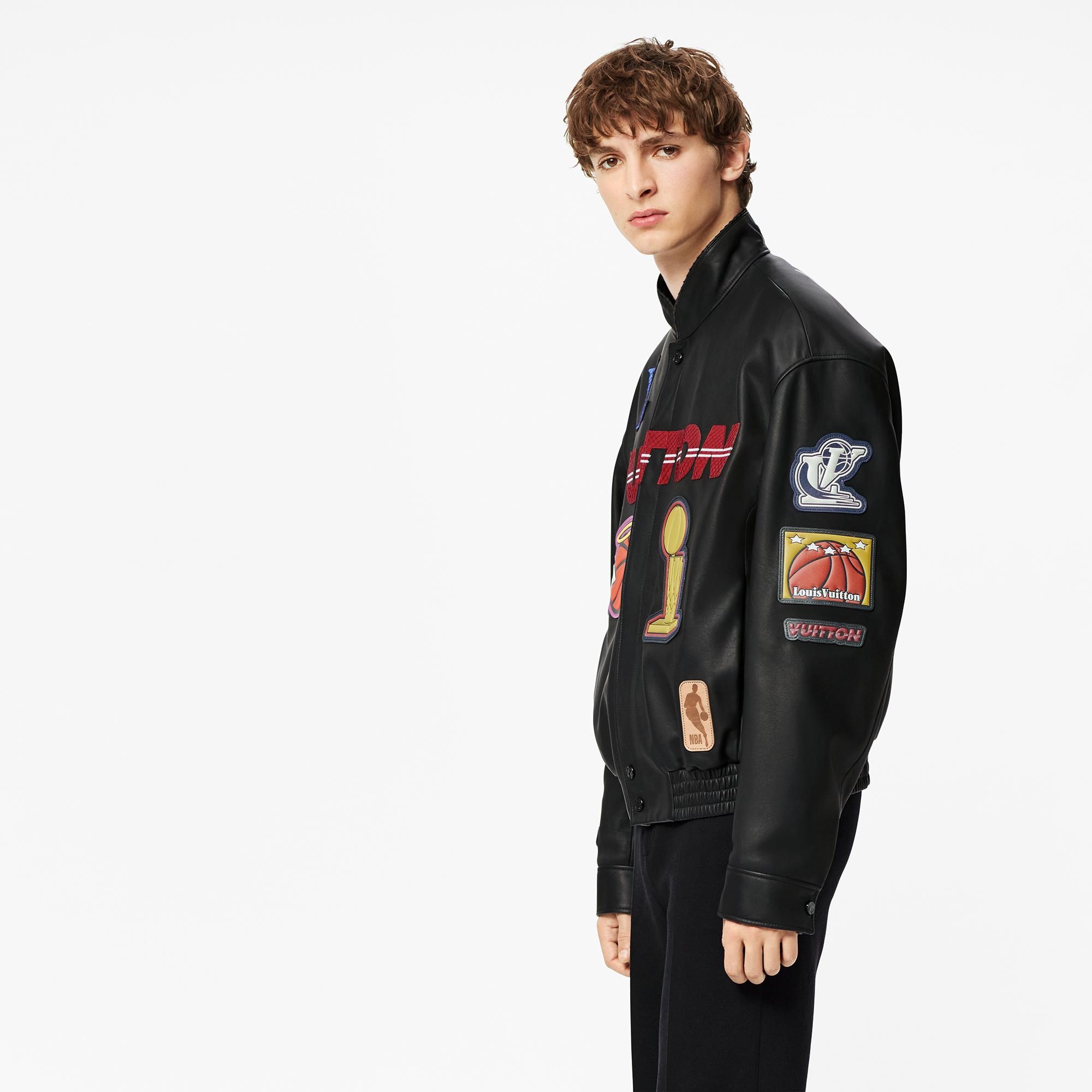 LVxNBA Logos Leather Hero Jacket - 4