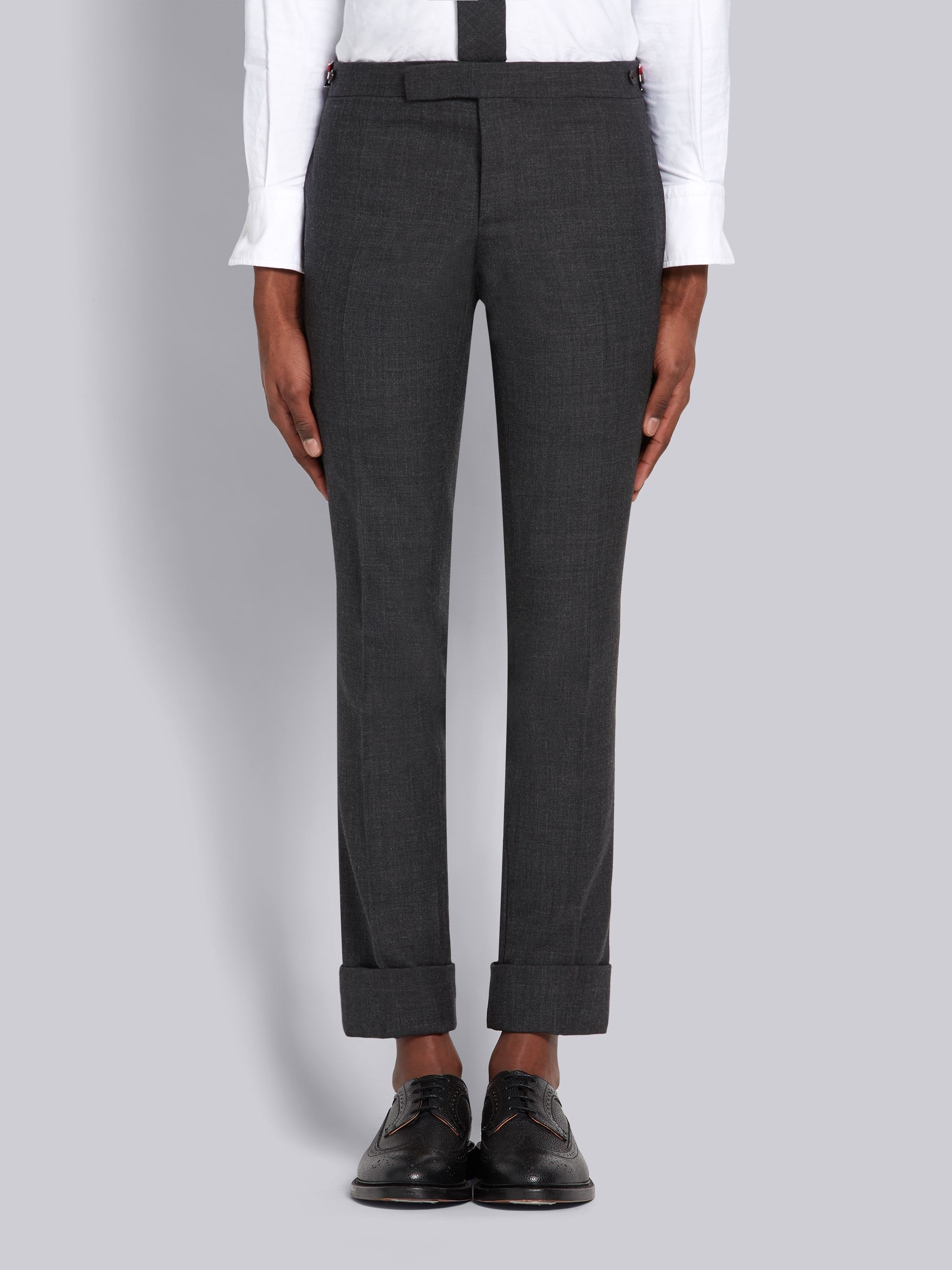 Dark Grey 2-Ply Fresco High Armhole Suit - 3