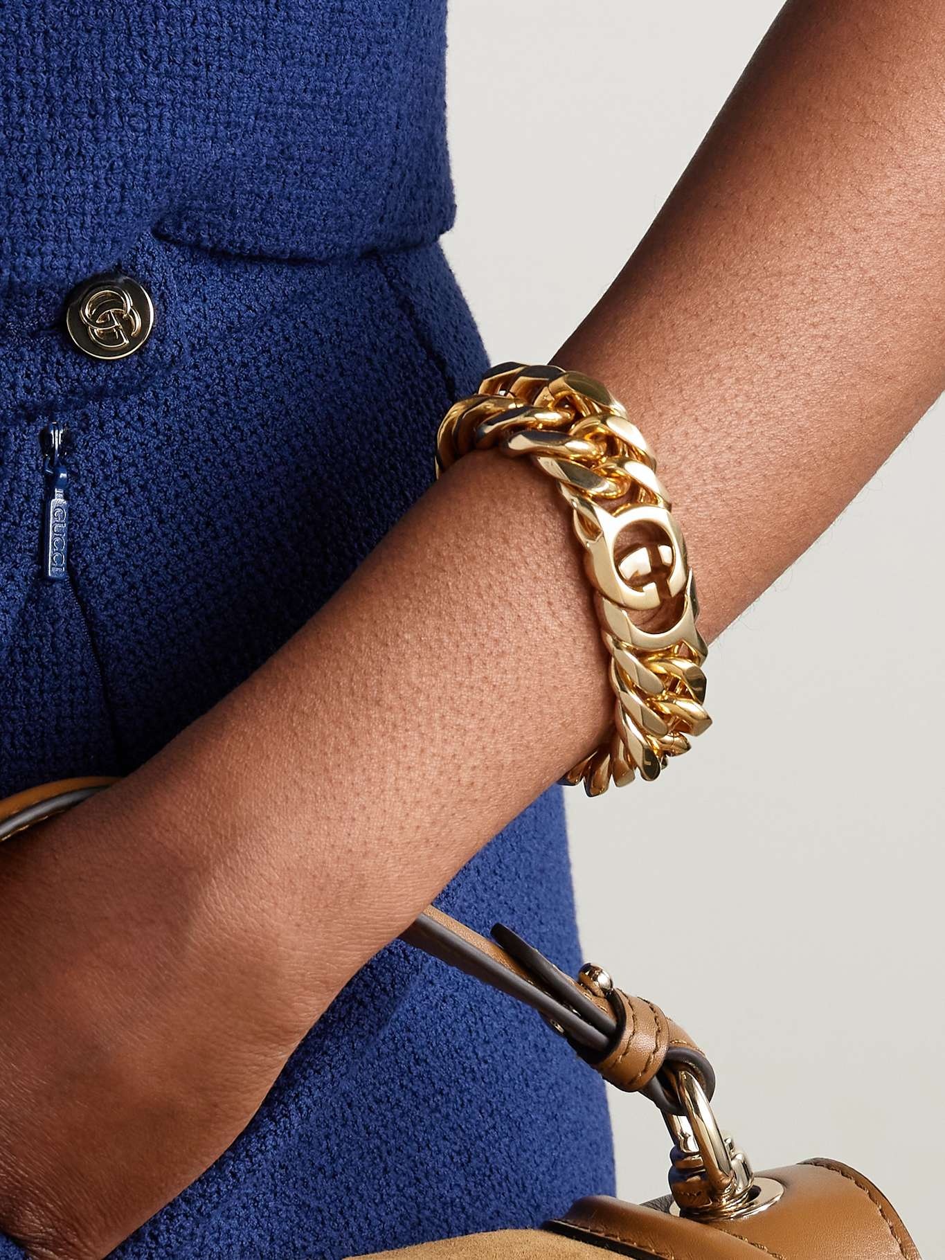 Interlocking gold-tone bracelet Gold - 2
