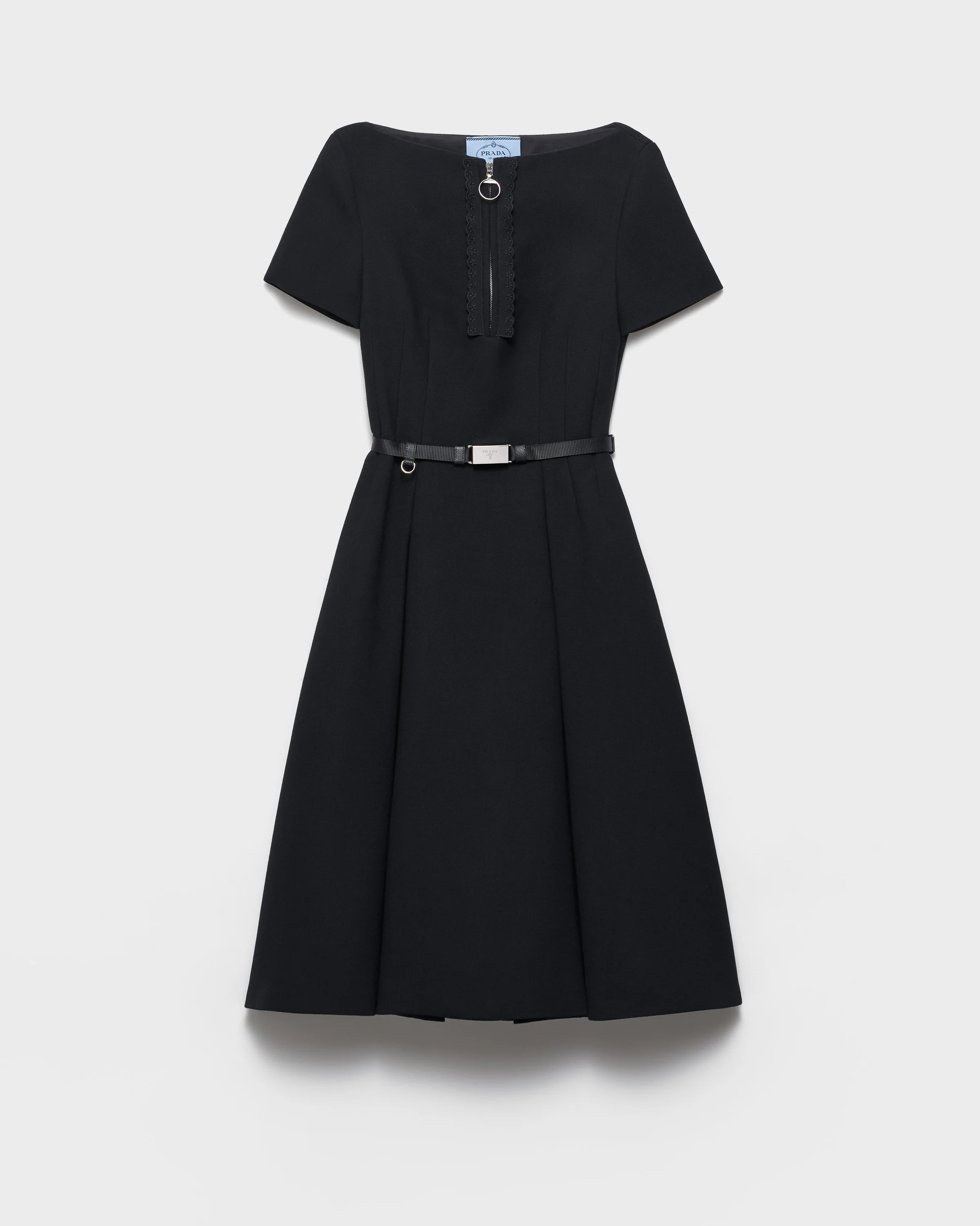 Embroidered natté fabric dress - 1