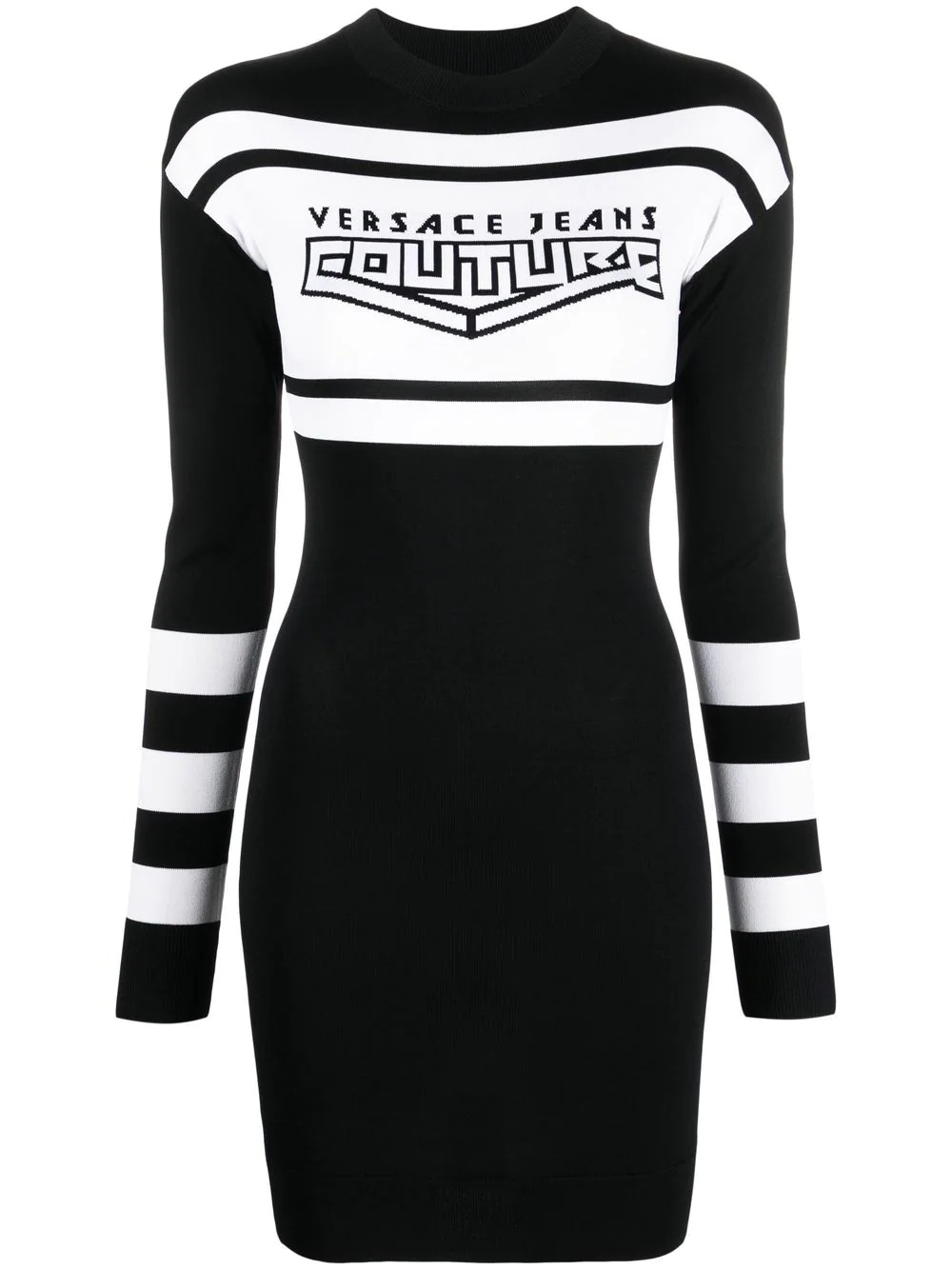 logo-print mini dress - 1