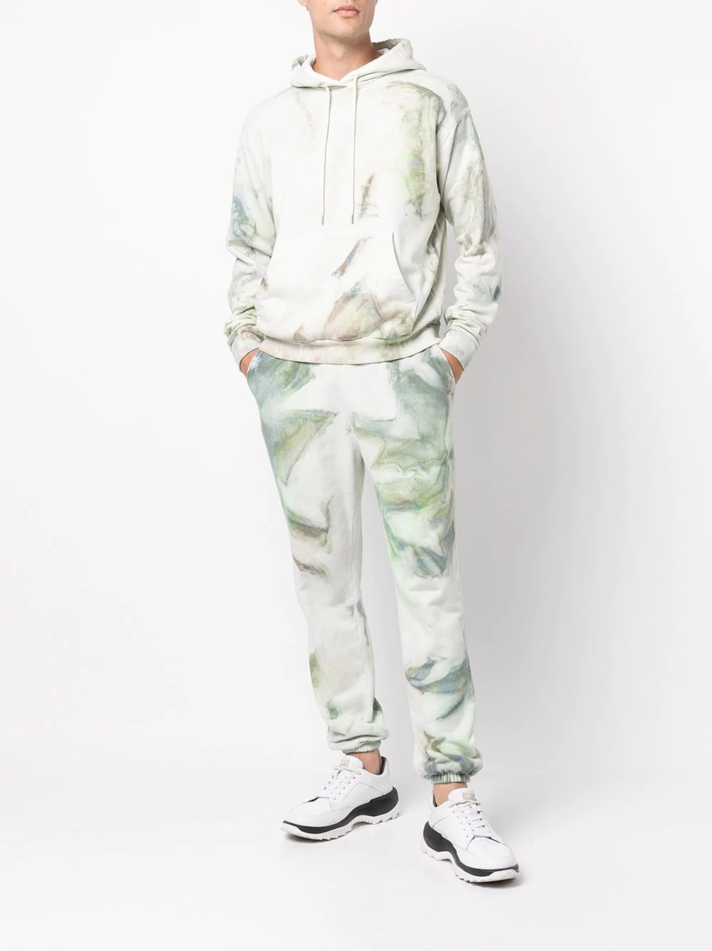 tie-dye cotton track pants - 2