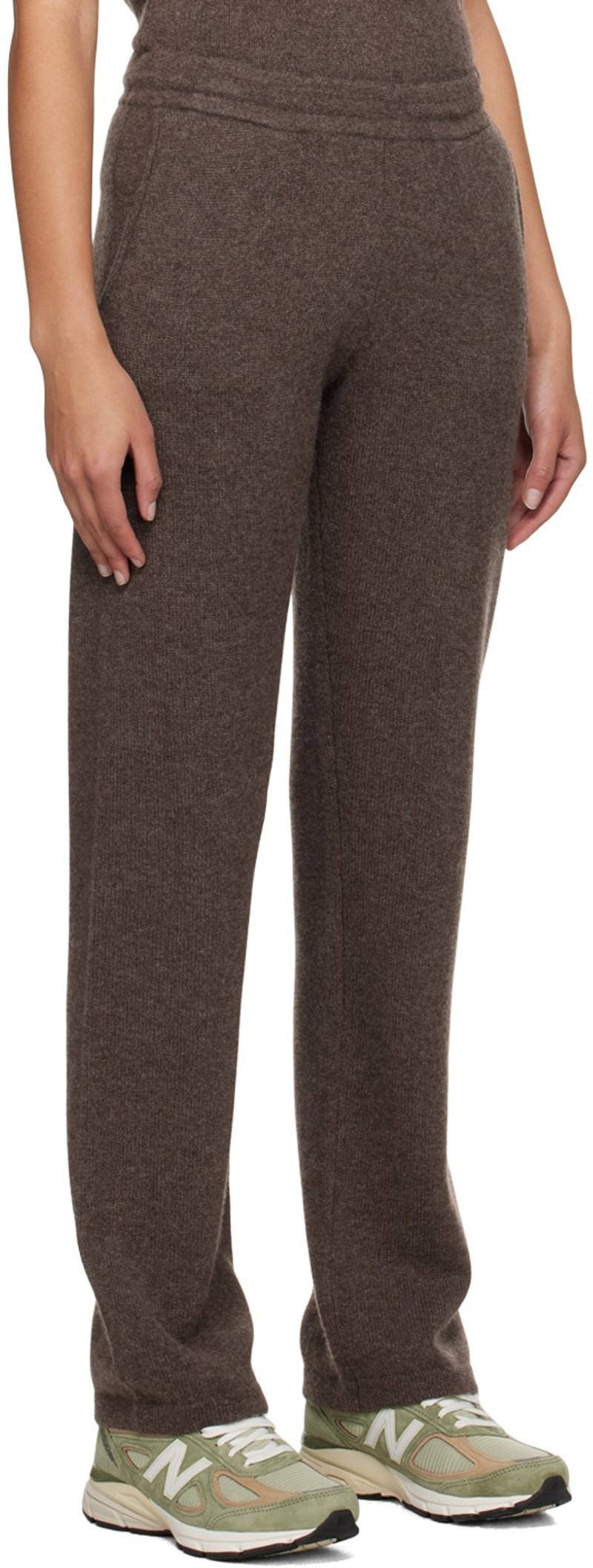 Sporty & Rich Brown 'SRC' Lounge Pants outlook