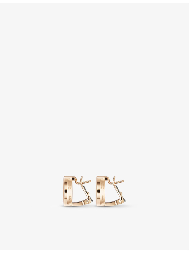 Chopard Happy Spirit 18ct rose-gold, 18ct white-gold and 0.19ct full-cut diamond earrings outlook
