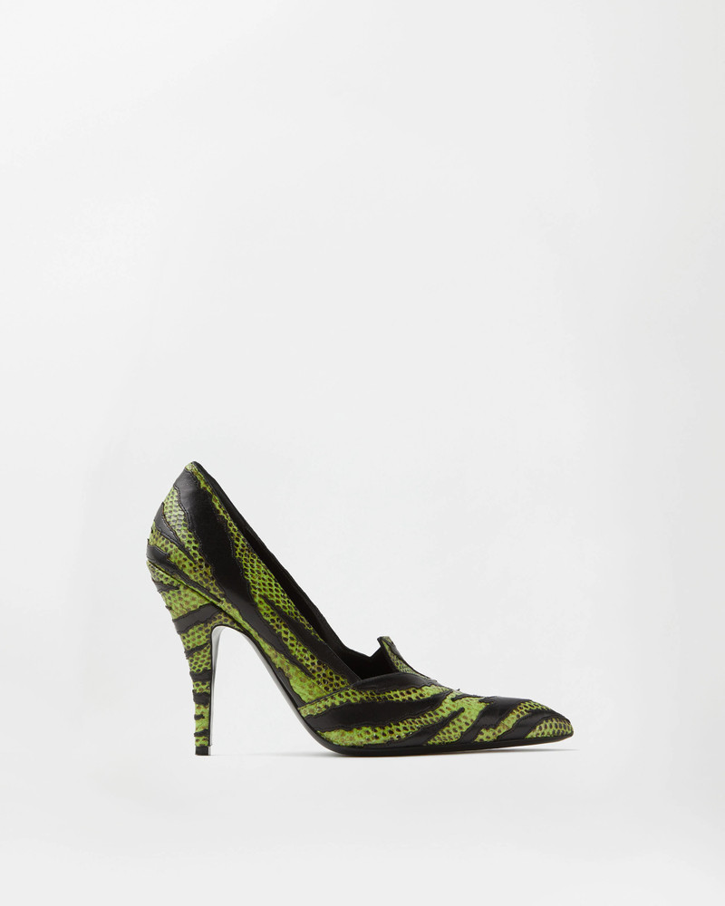 Tigre Python-Effect Leather Pumps 105 mm 1