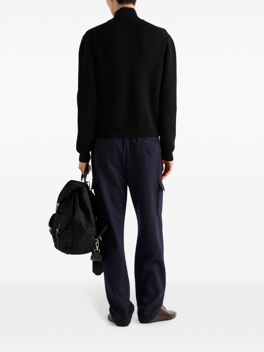 Wool and cashmere zipper cardigan - 3