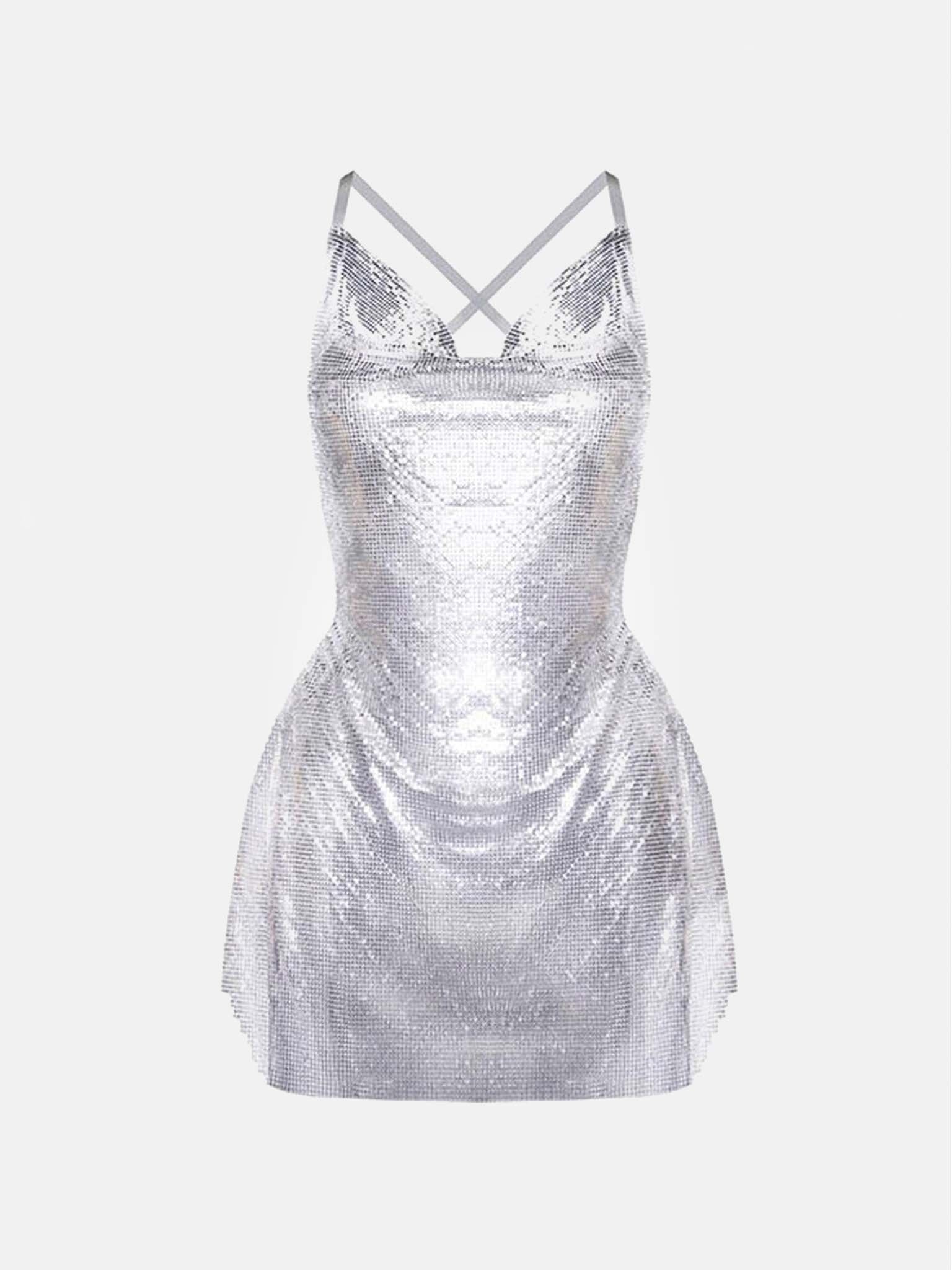 CALYPSO DRESS CHROME SILVER - 1