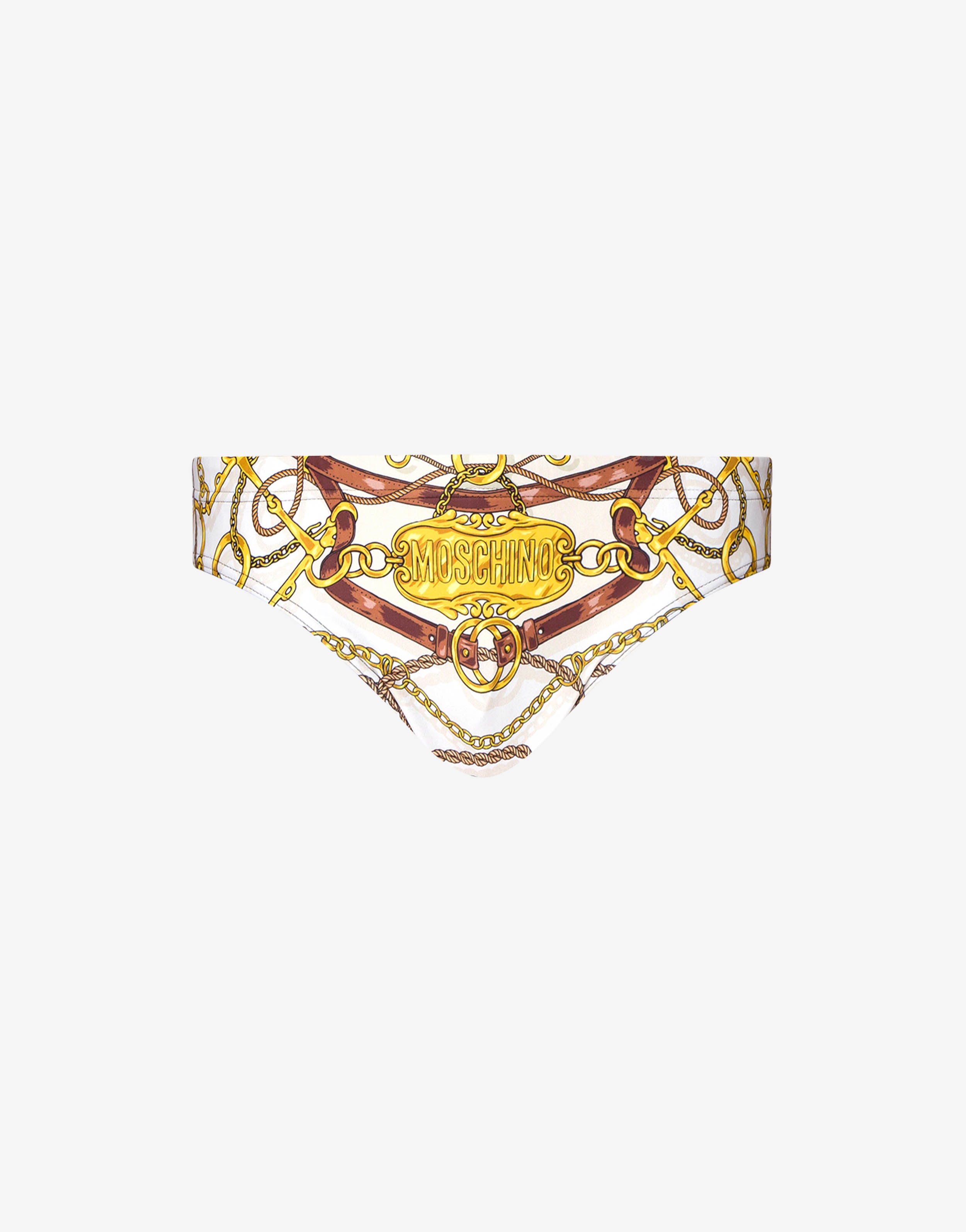 MILITARY TEDDY SCARF SWIM BRIEFS - 1