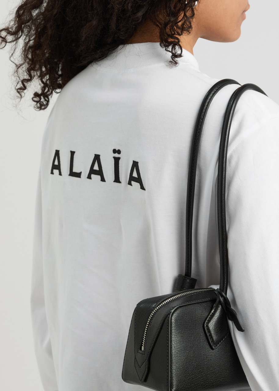 Alaïa Logo-embroidered Cotton top - 5
