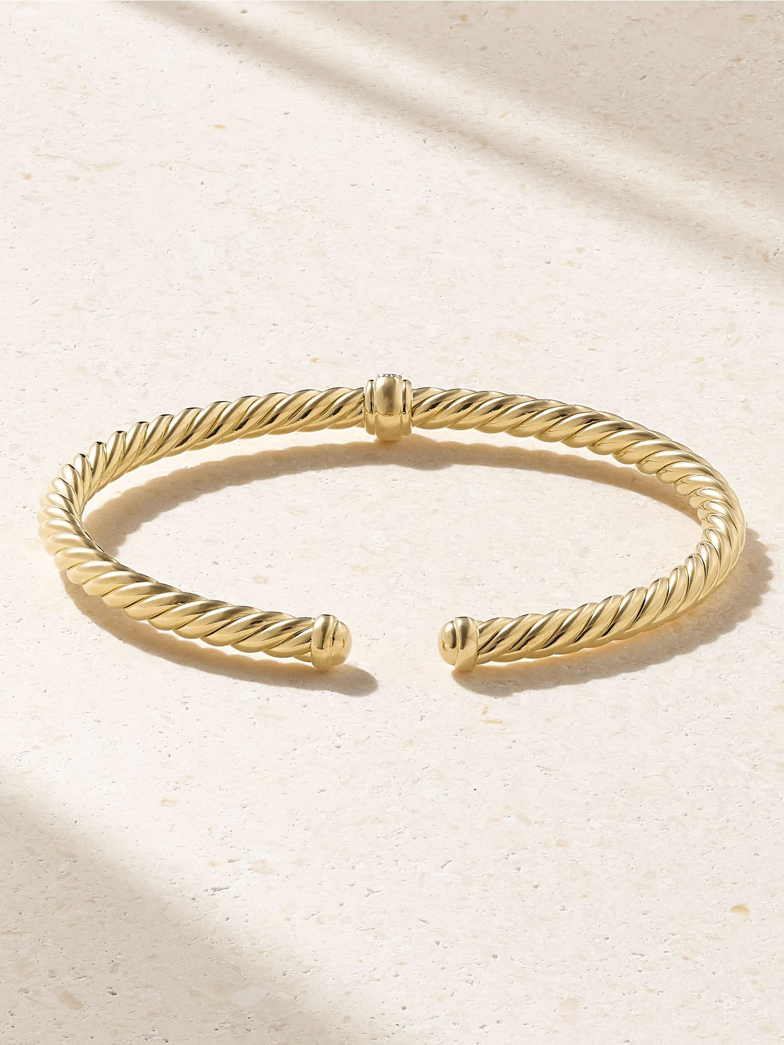 Cablespira® Flex Station 18-karat gold diamond cuff Gold - 3