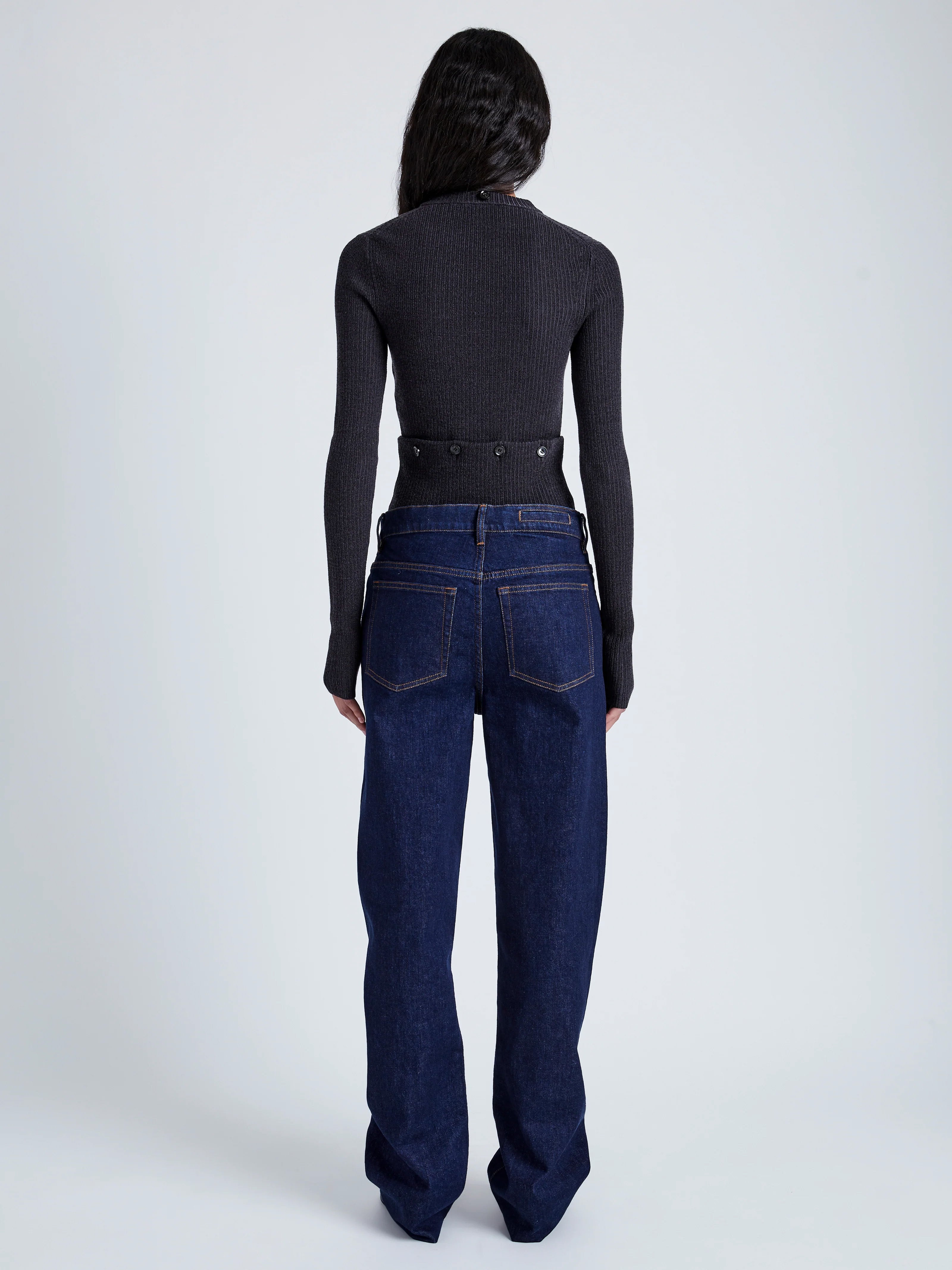 Alyssa Sweater in Midweight Viscose Rib - 5