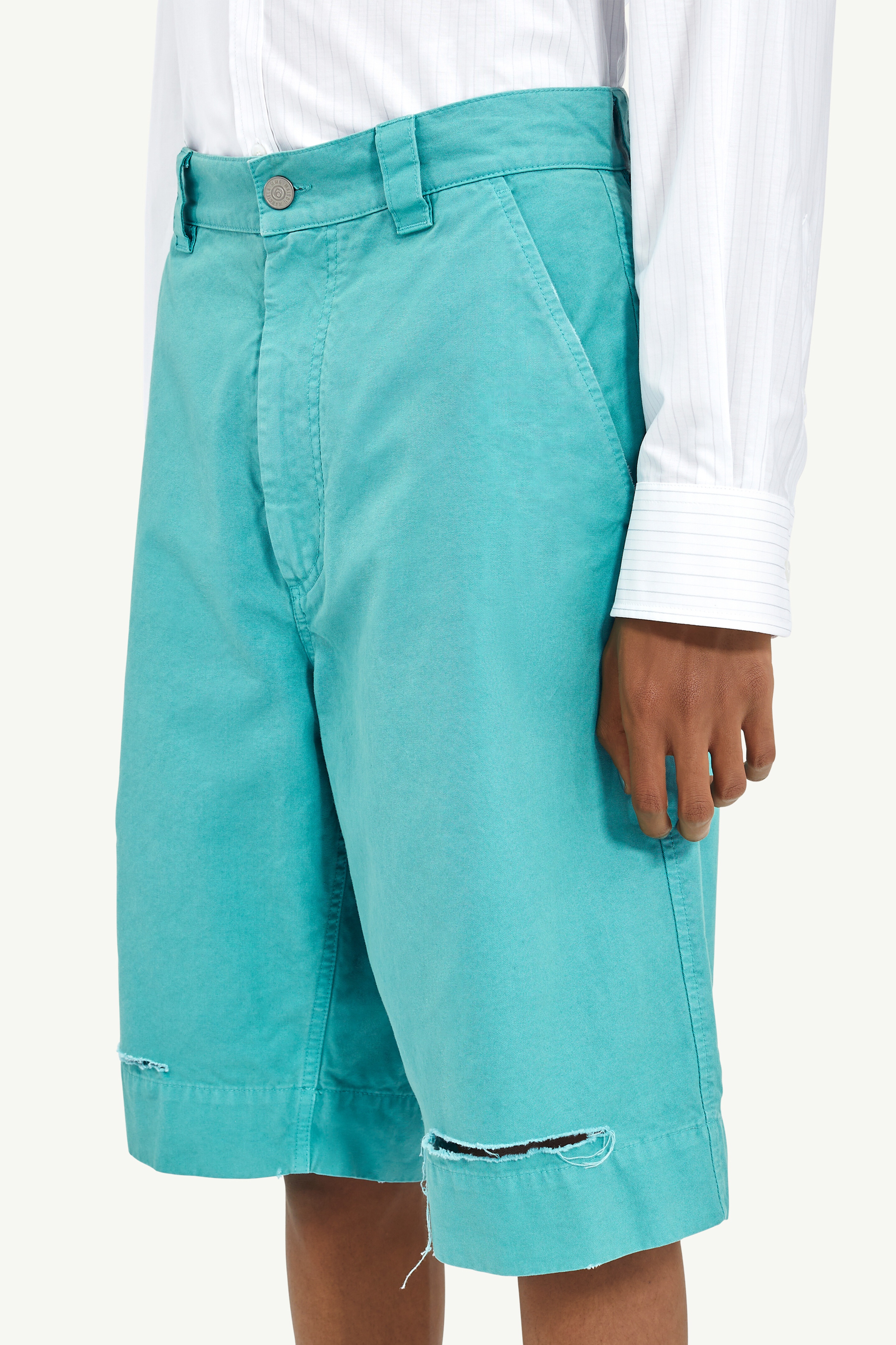 Cotton Canvas Shorts - 5