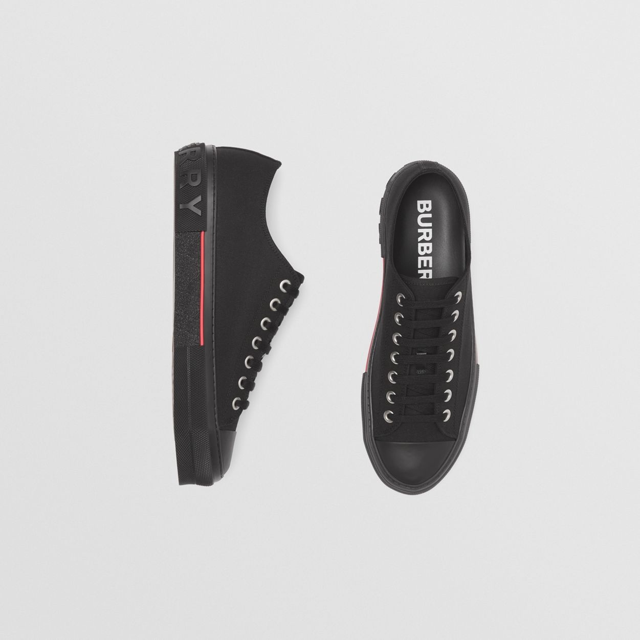Logo Detail Cotton Sneakers - 6