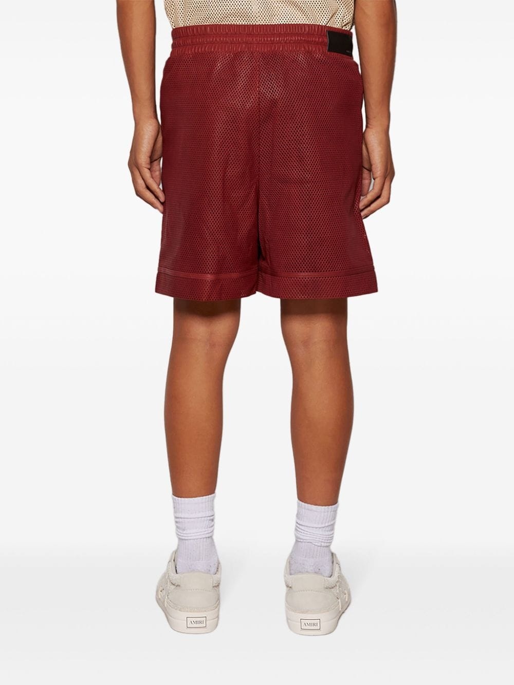 MA logo-patch perforated shorts - 5